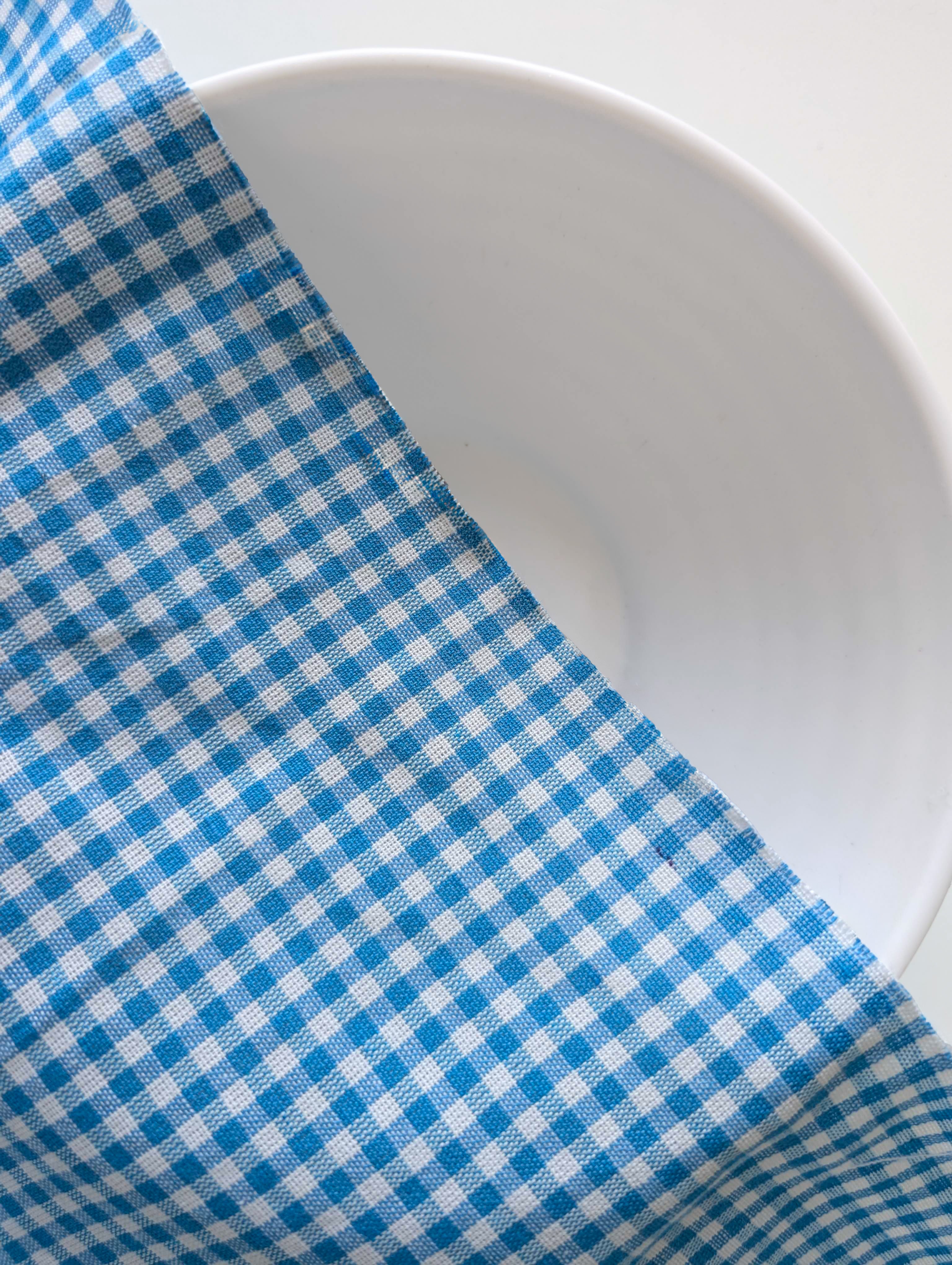 Blue Ckecks Blended Cotton Yarn Dyed Fabric 60" Online
