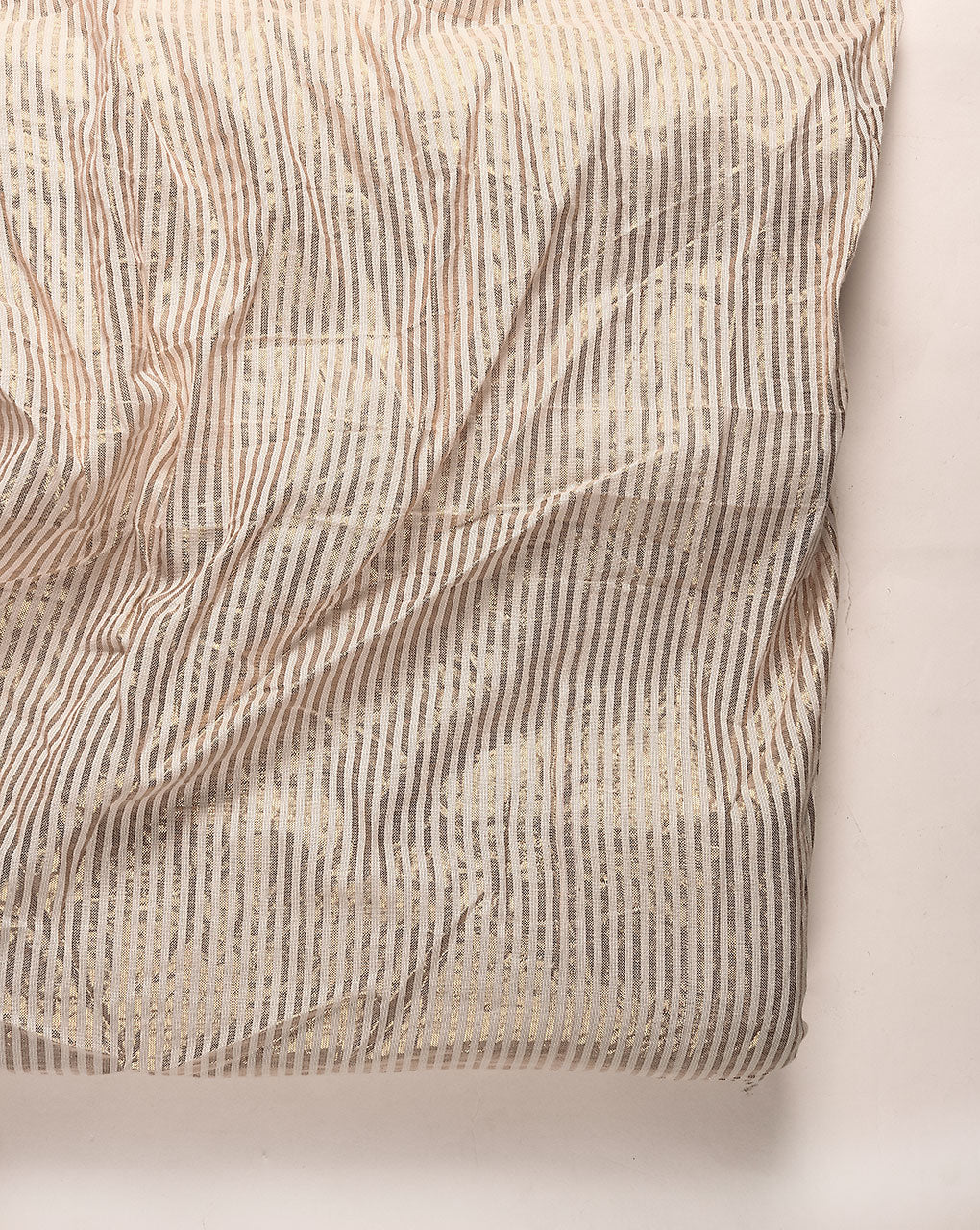 Greige (64 x 56) Lurex Cotton Fabric