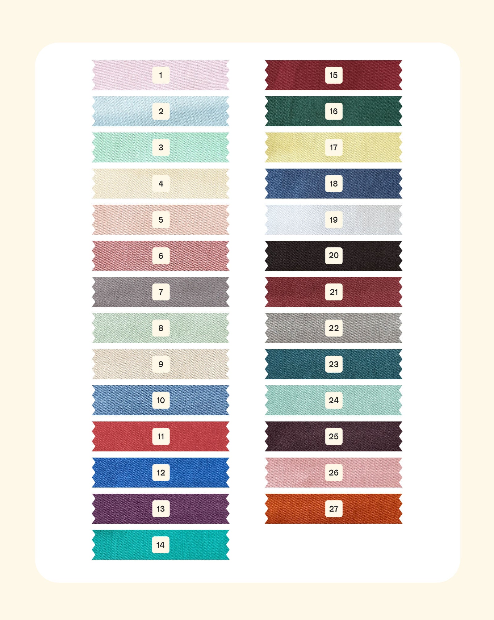 60s Cotton Satin Bio Finish Mill Dyed Fabric 57"