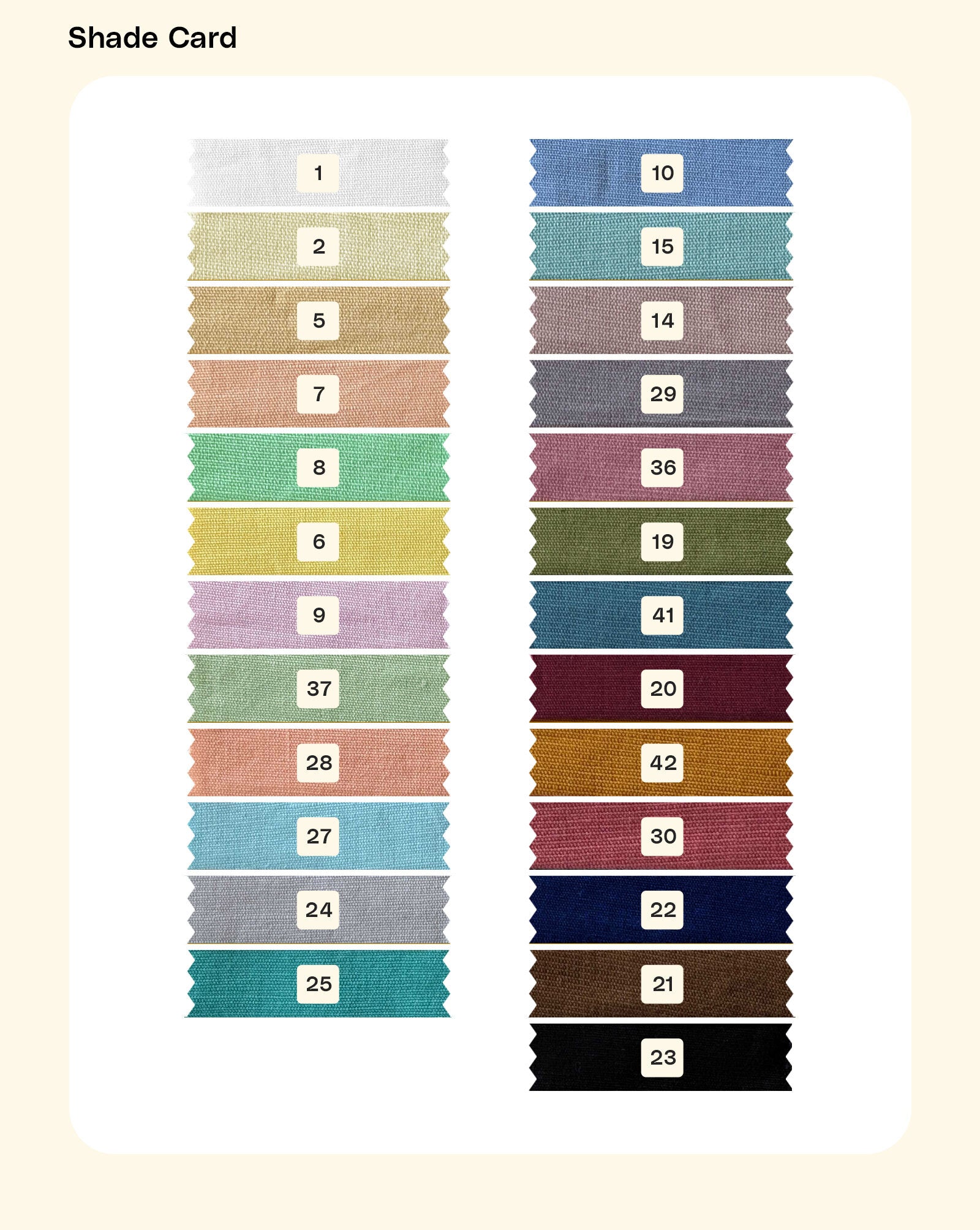 70% Cotton 30% Linen Mill Dyed Fabric 58"