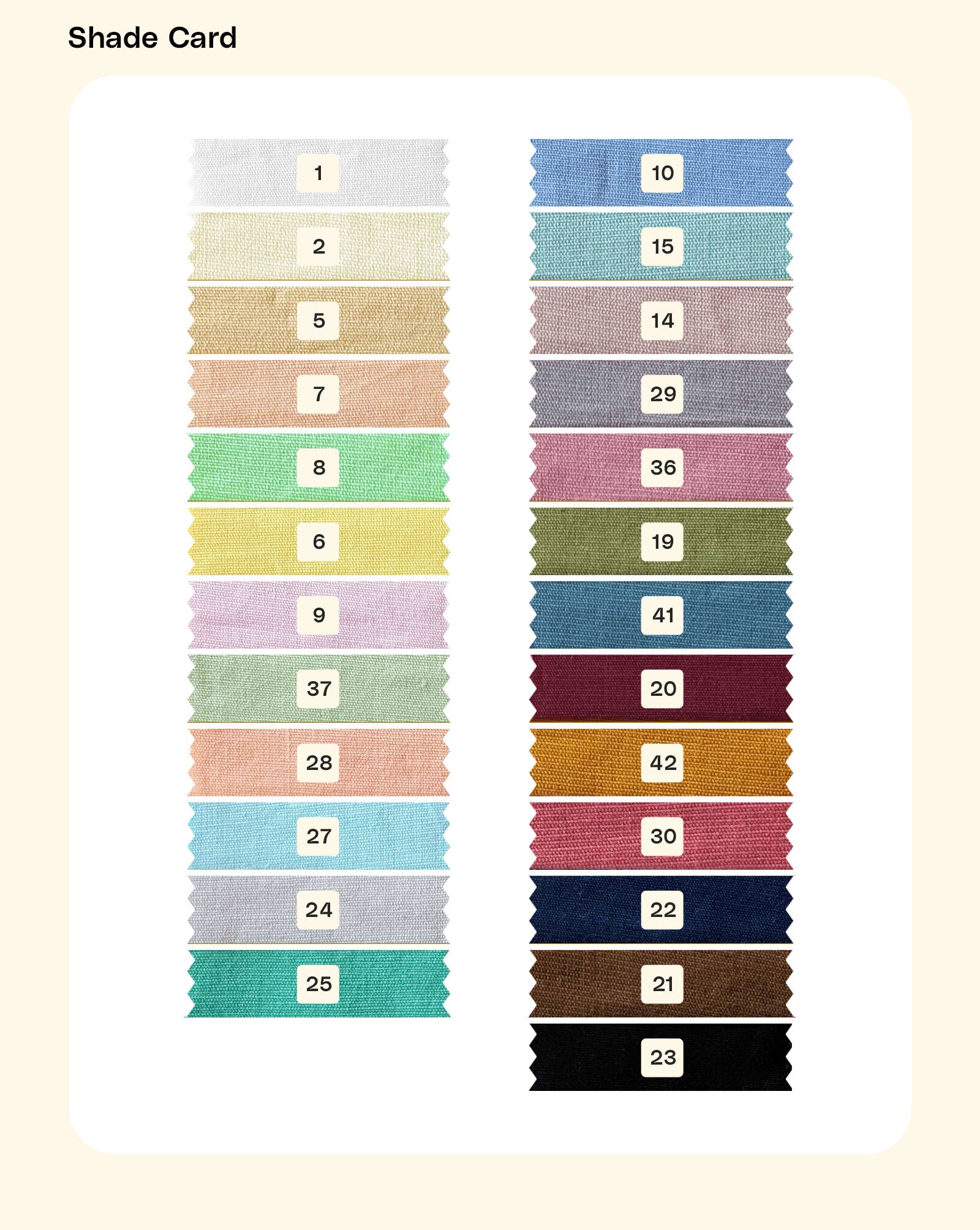 70% Cotton 30% Linen Mill Dyed Fabric 58"