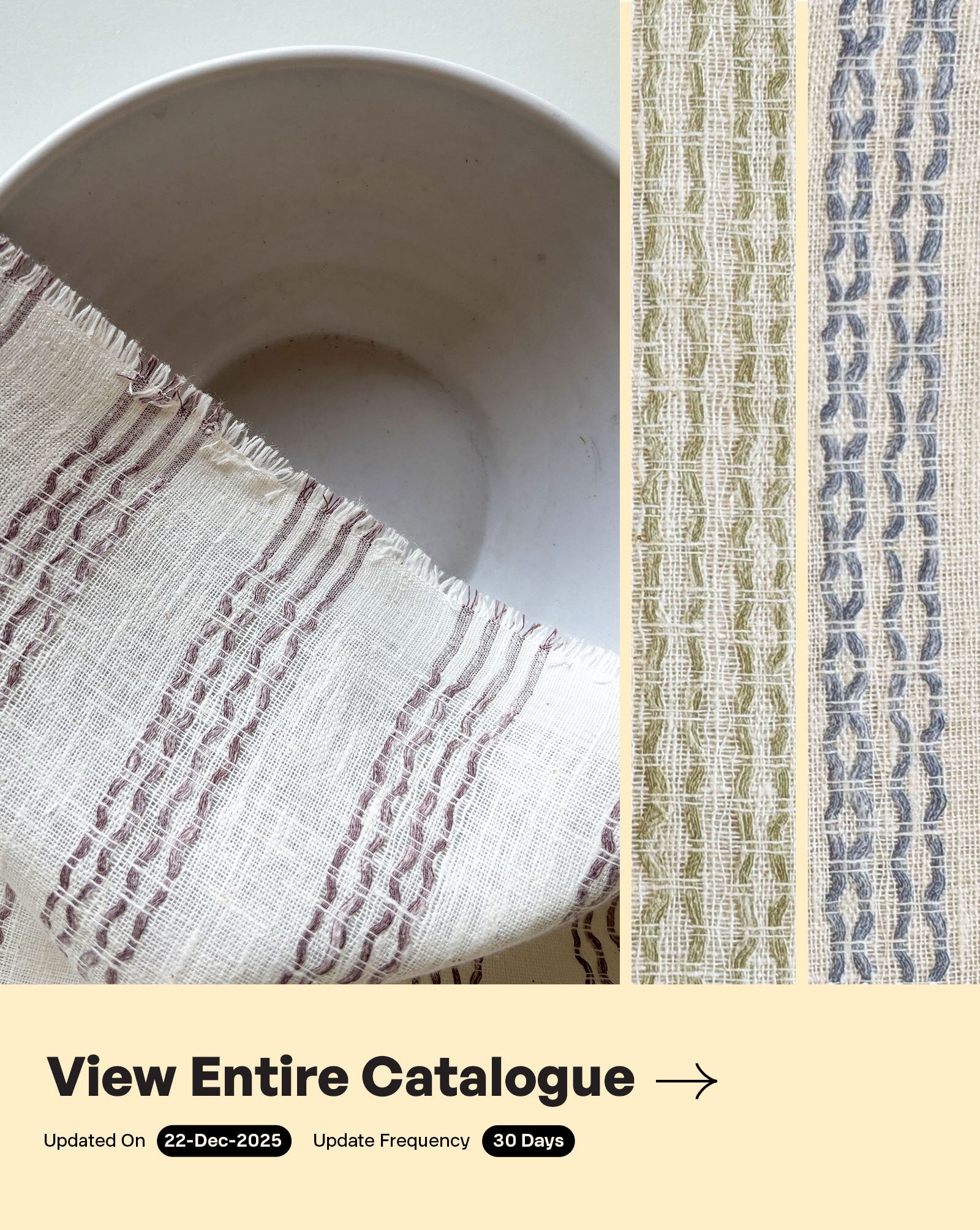 Loom Textured Blended Cotton Dobby Yarn Dyed Fabric 57"