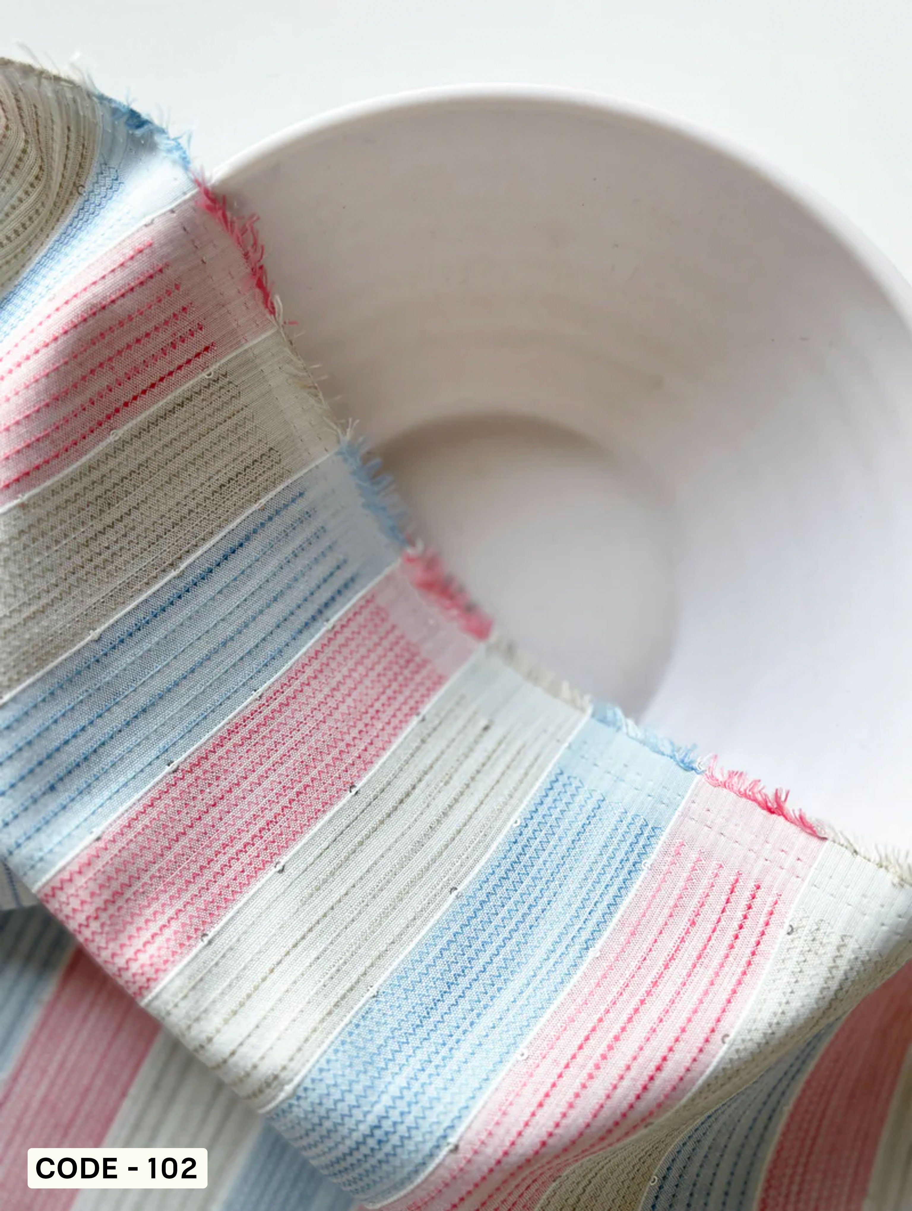 Red Loom Textured Blended Viscose Sequins Yarn Dyed Fabric 60"