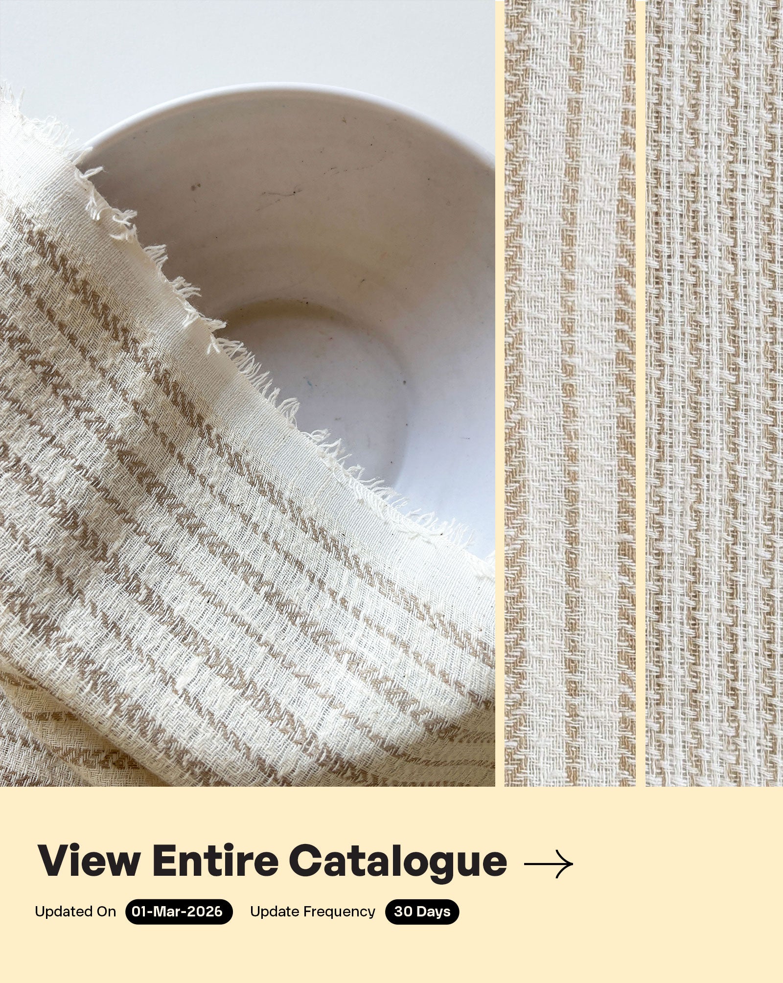 Loom Textured Blended Cotton Yarn Dyed Fabric 57"