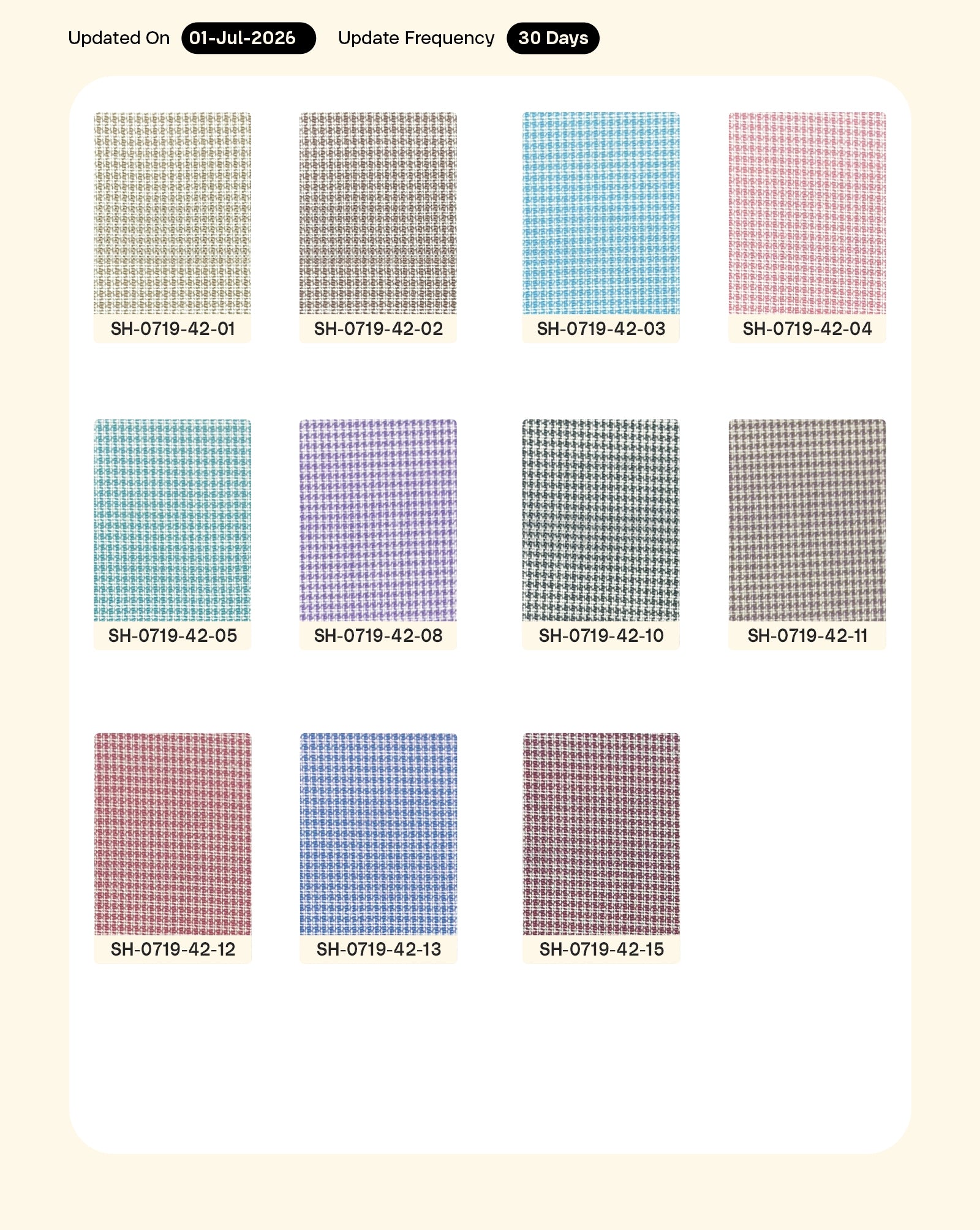 Poly Cotton Yarn Dyed Fabric 56"