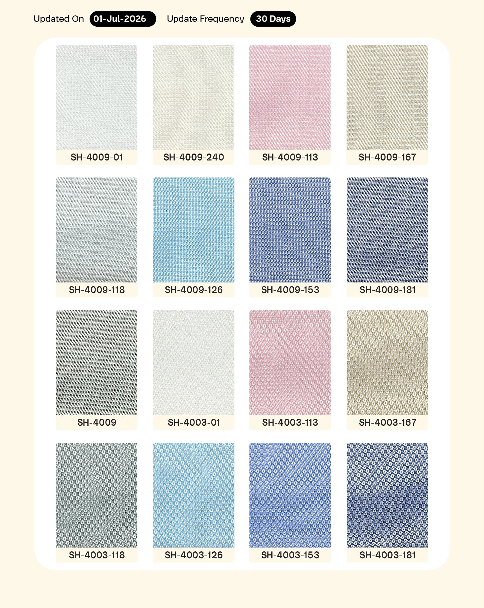 Poly Cotton Dobby Yarn Dyed Fabric 56"