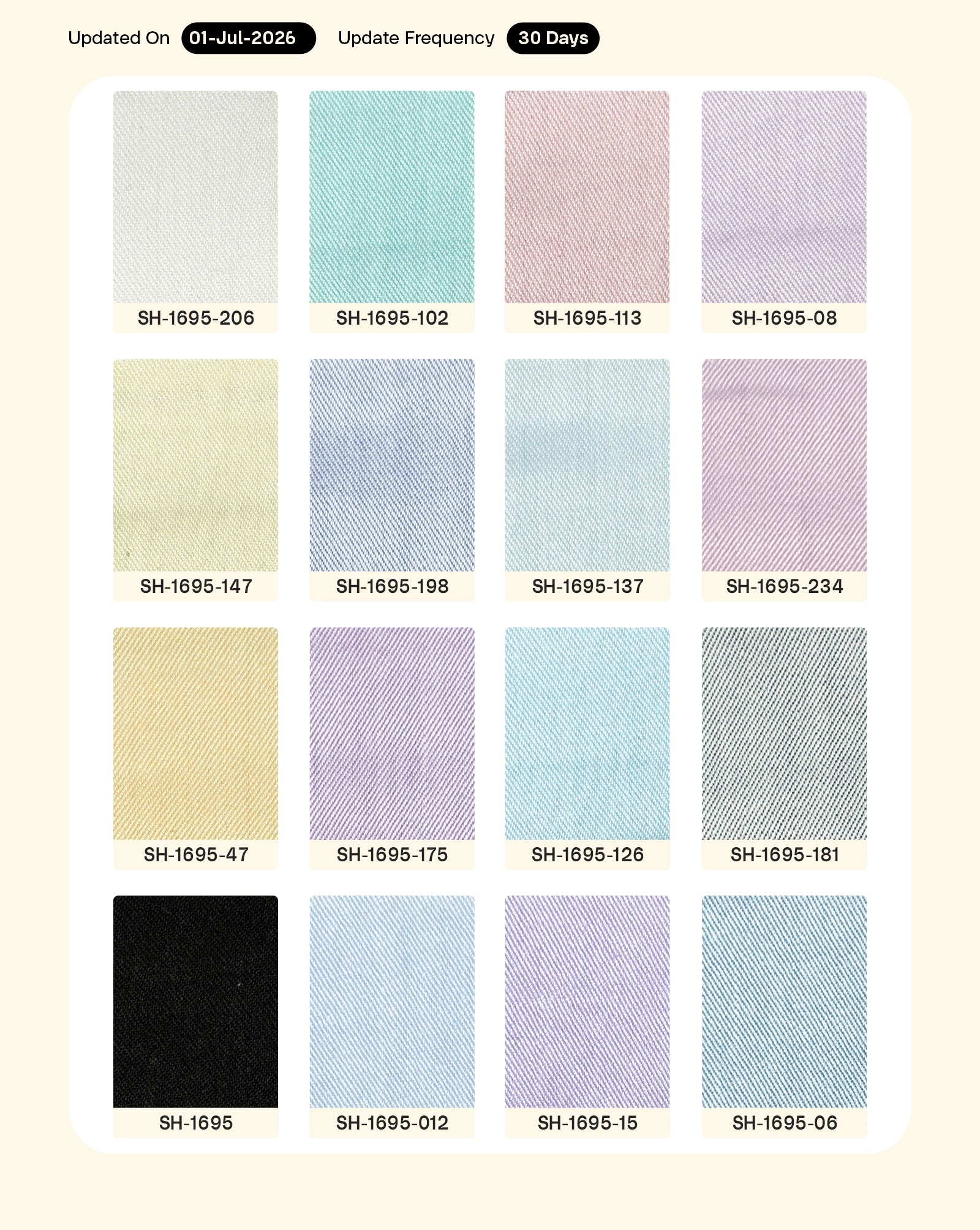 Poly Cotton Twill Yarn Dyed Fabric 56"