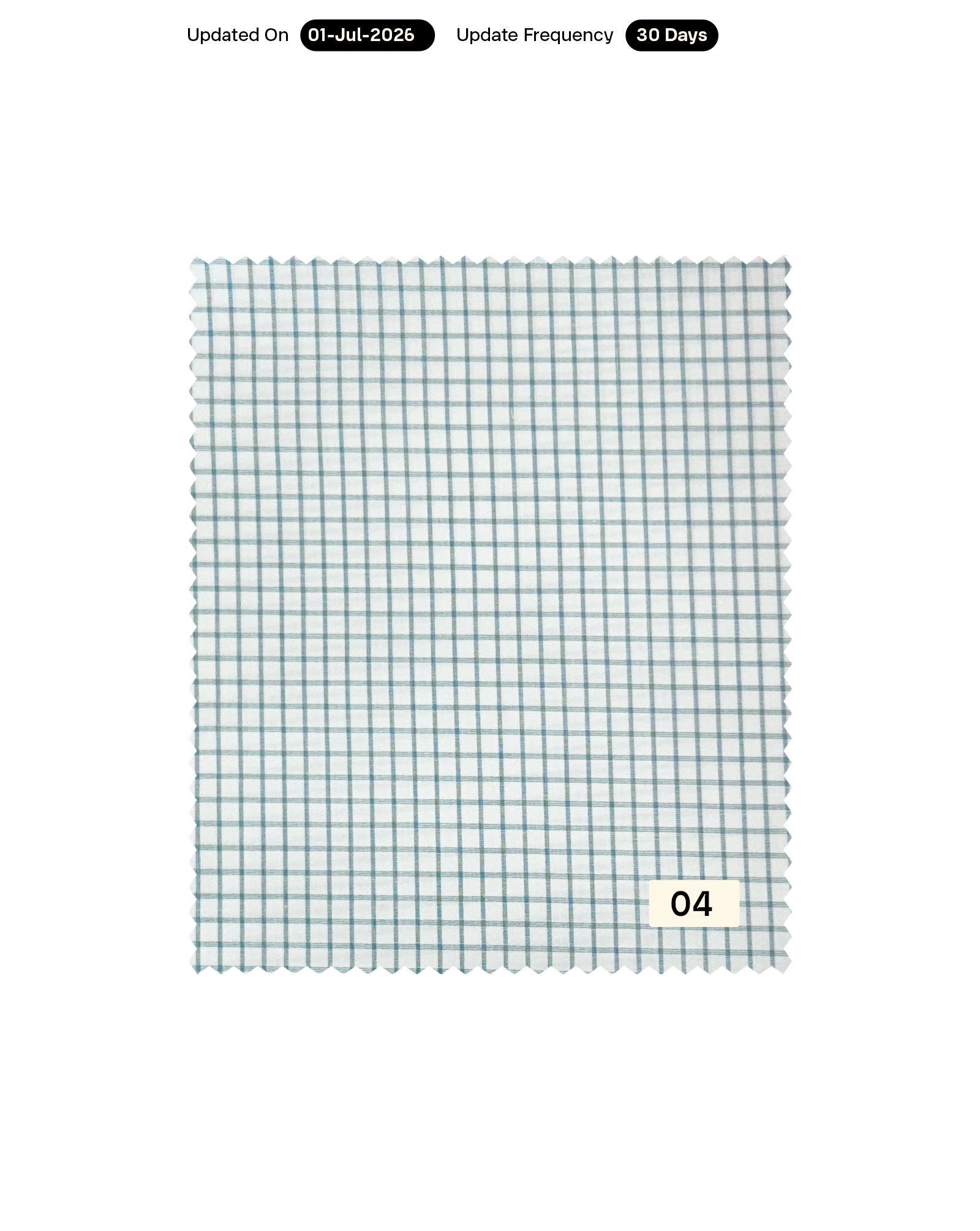Poly Bamboo Checks Yarn Dyed Fabric 58"