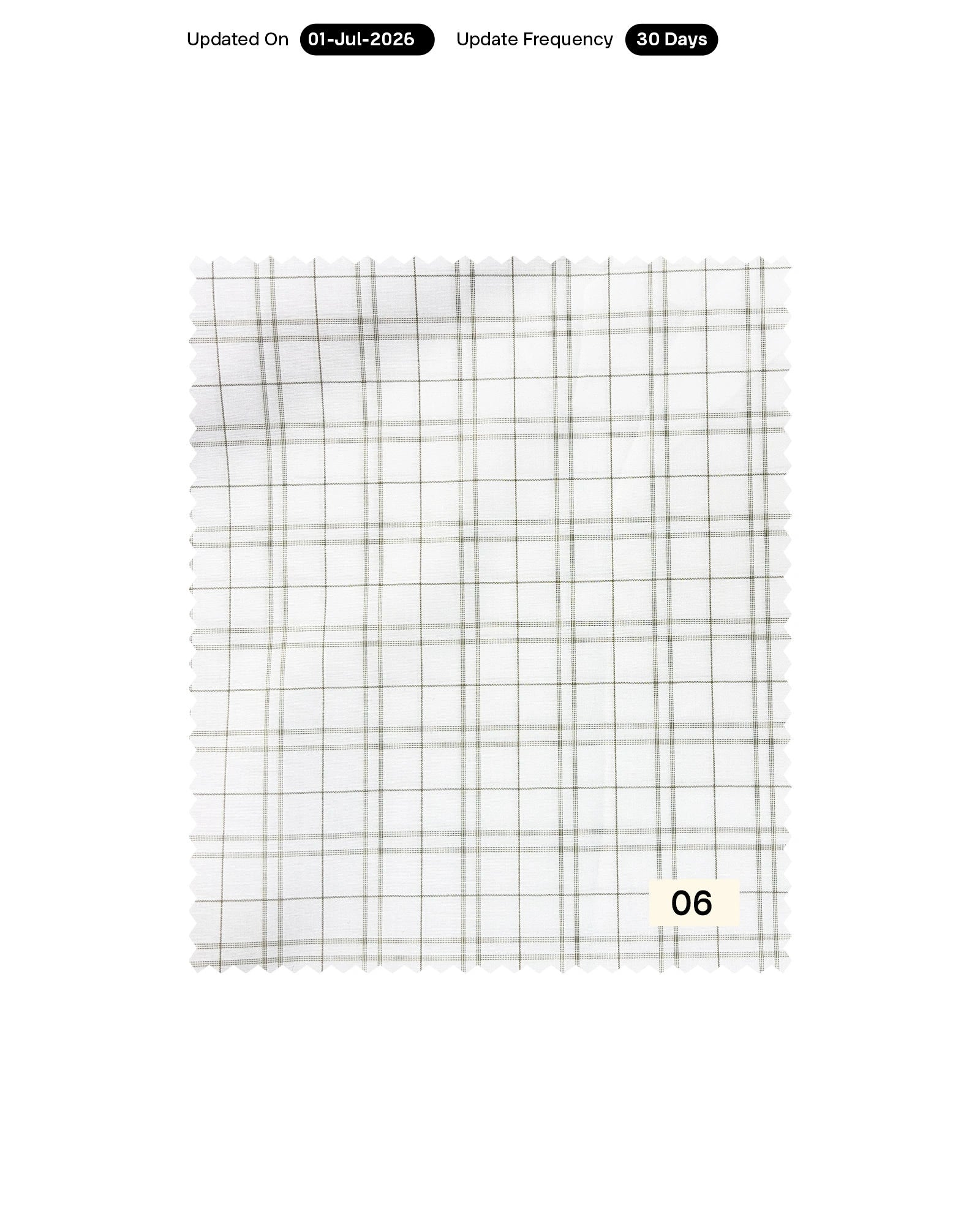 Poly Bamboo Checks Yarn Dyed Fabric 58"