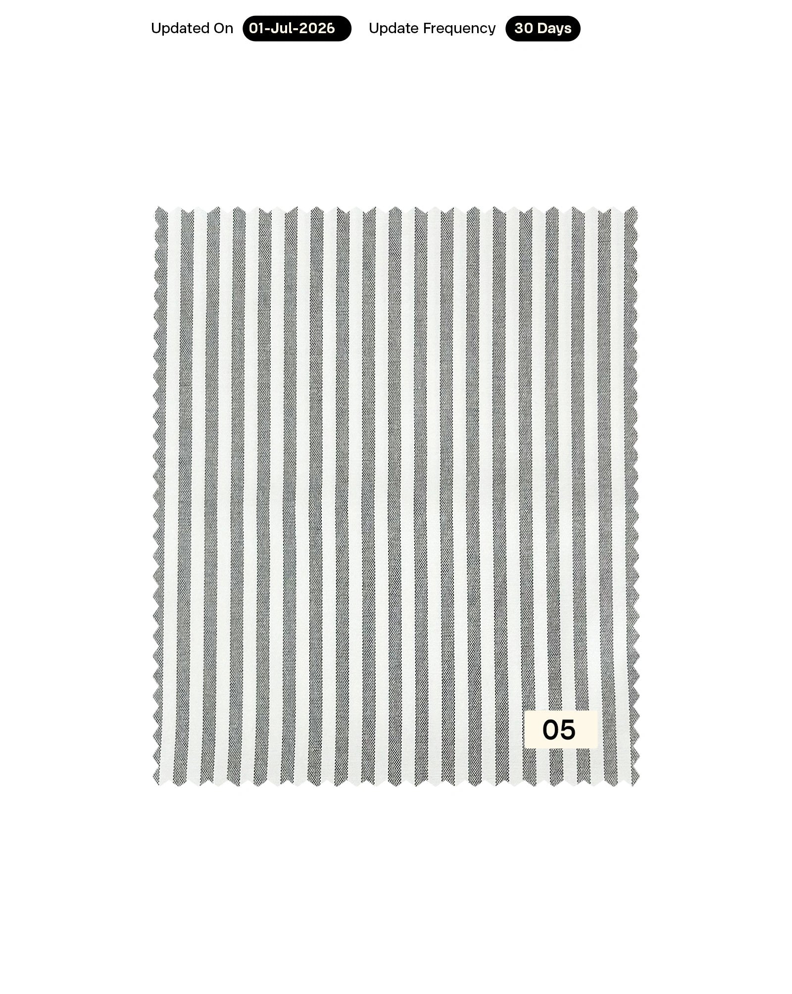 Cotton Poly Stripes Yarn Dyed Fabric 58"