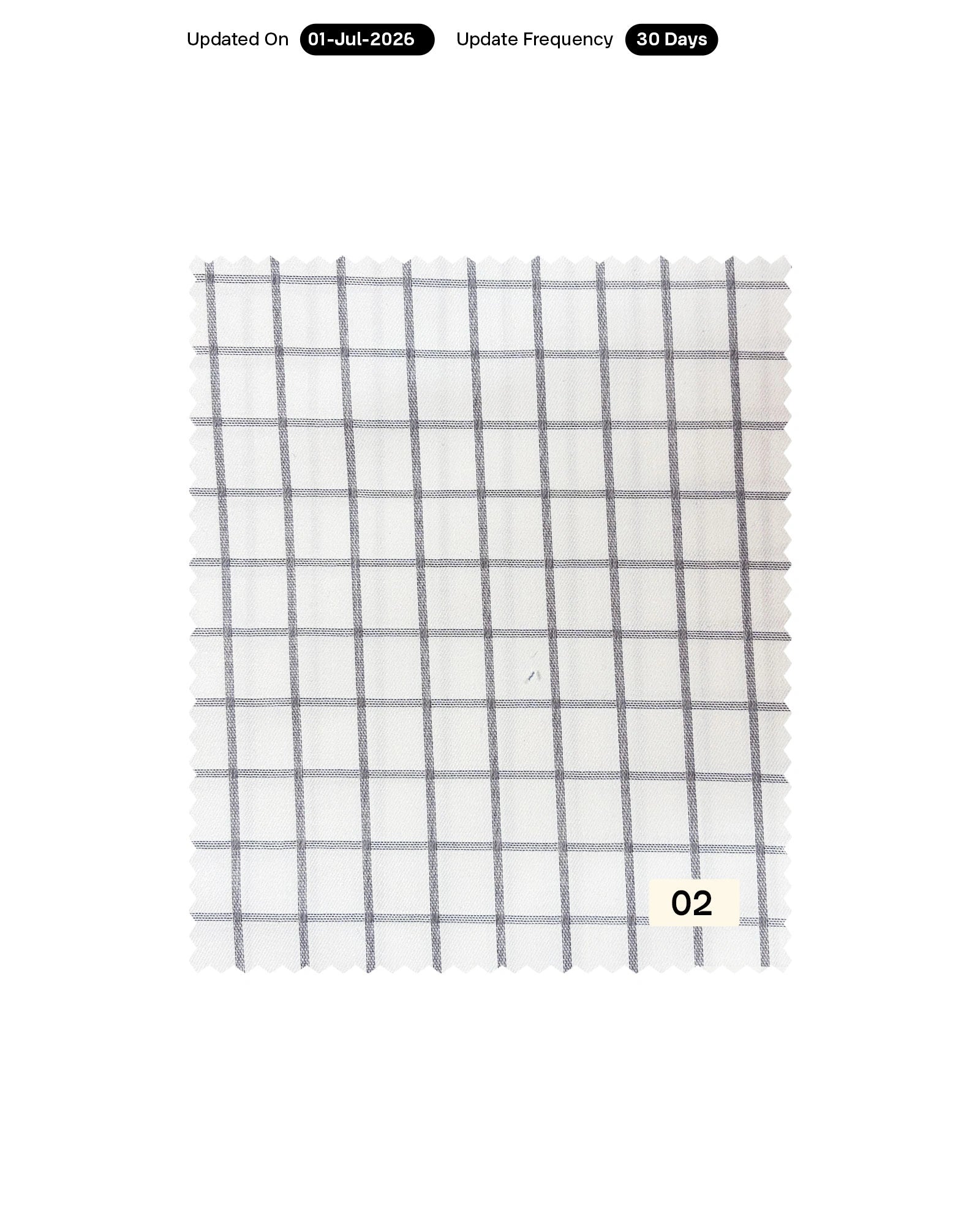 Poly Bamboo Checks Dobby Yarn Dyed Fabric 58"