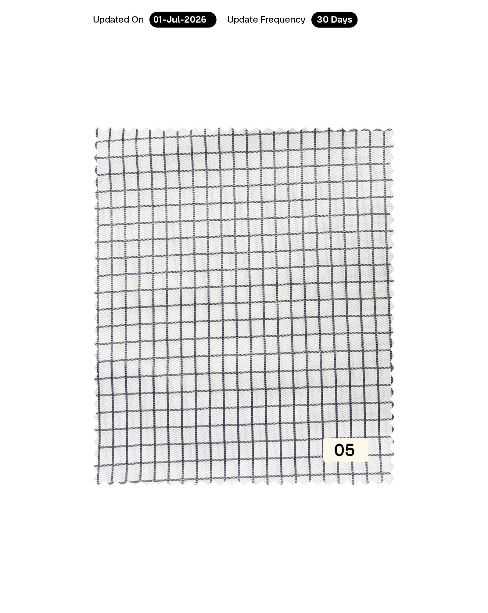 Poly Bamboo Twill Checks Yarn Dyed Fabric 58"