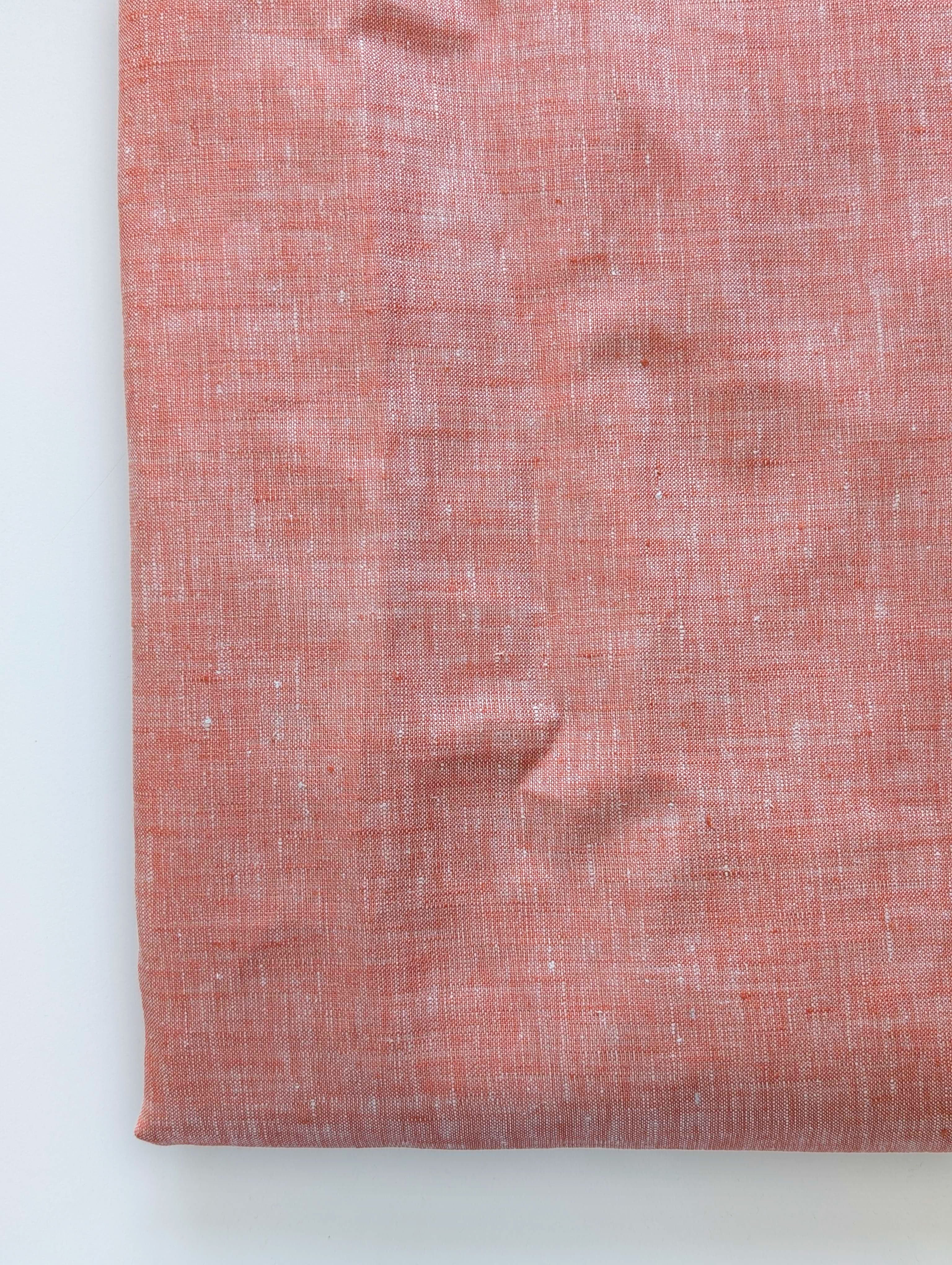 Orange 60 Lea Chambray Yarn Dyed Fabric 58" Shop Online