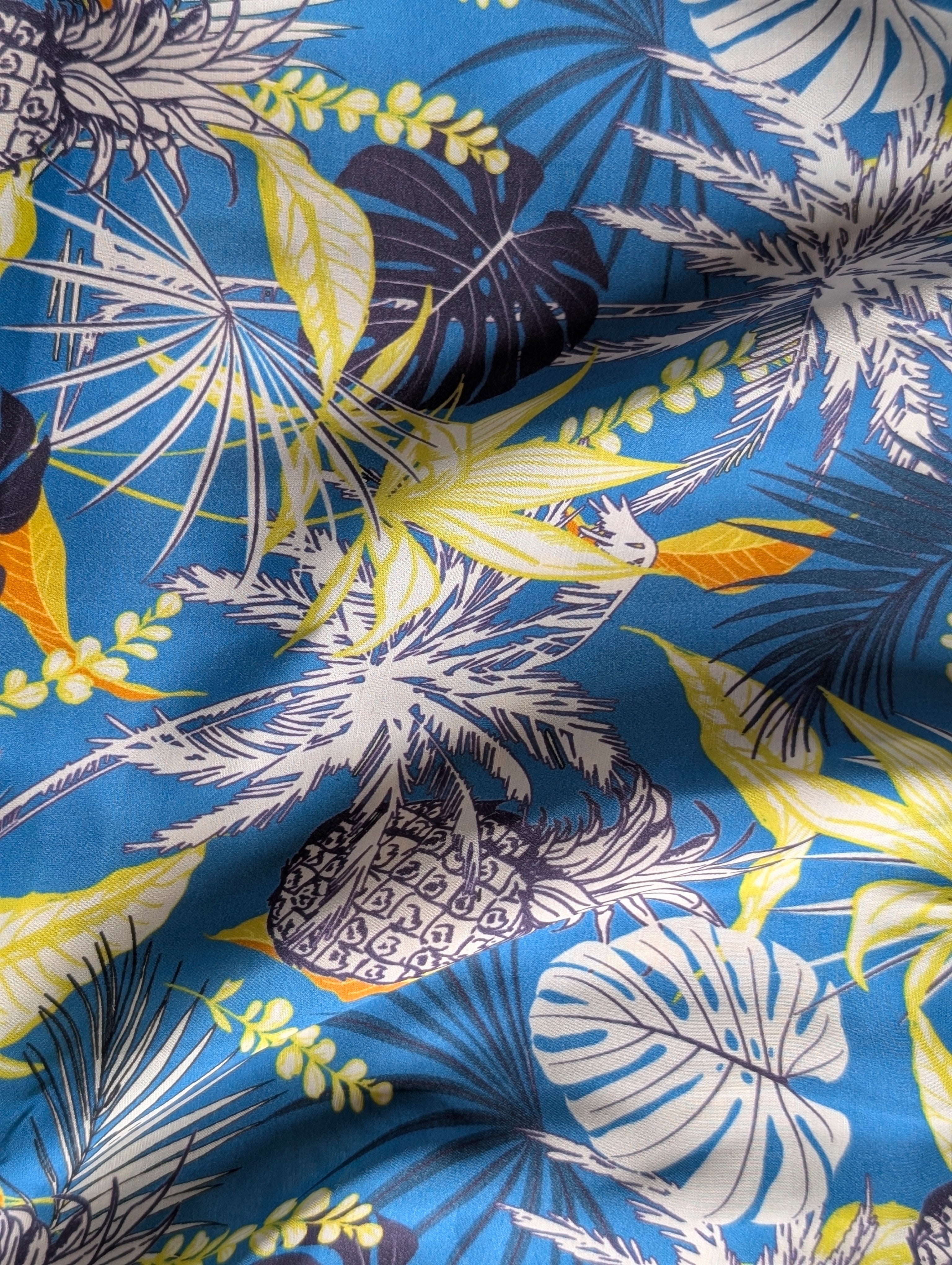 Digital Print 100 Gram Bemberg x Modal Satin Fabric (Powerloom)