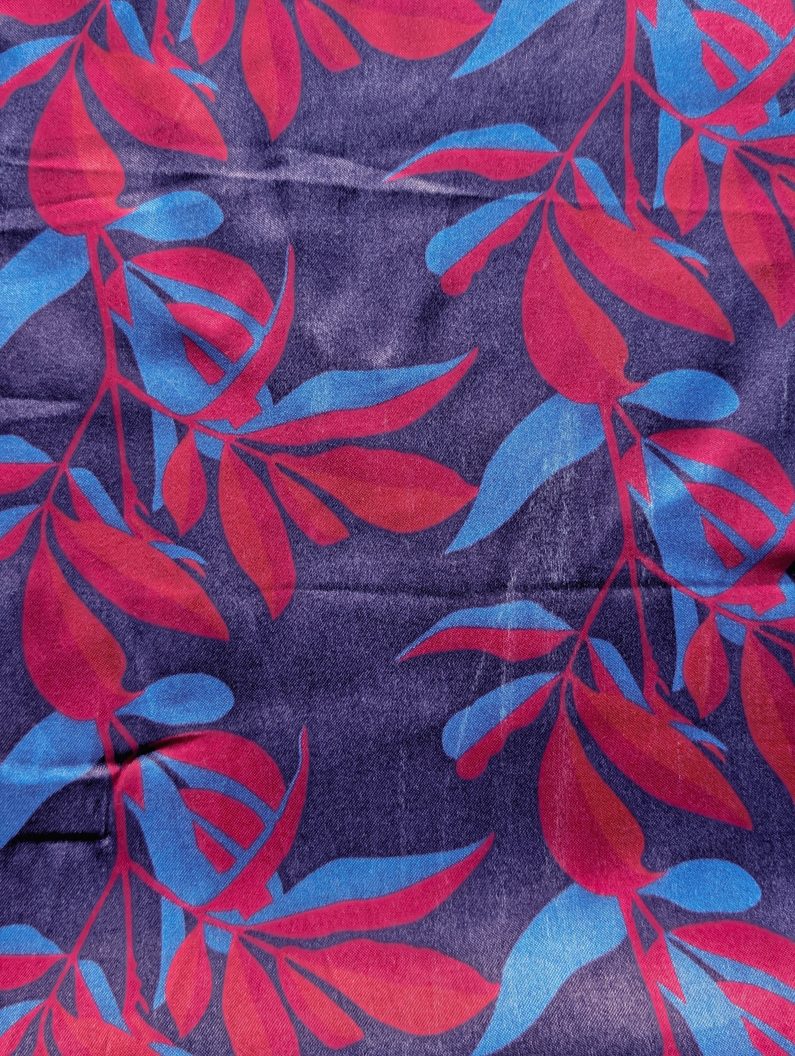 Digital Print Viscose Bosky Satin Fabric