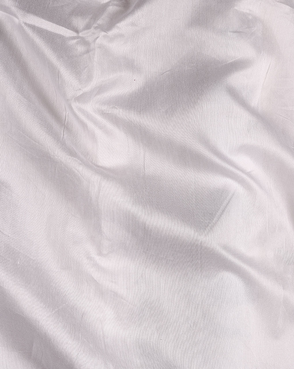 White Mercerized Cotton Chanderi Fabric 70 Gram