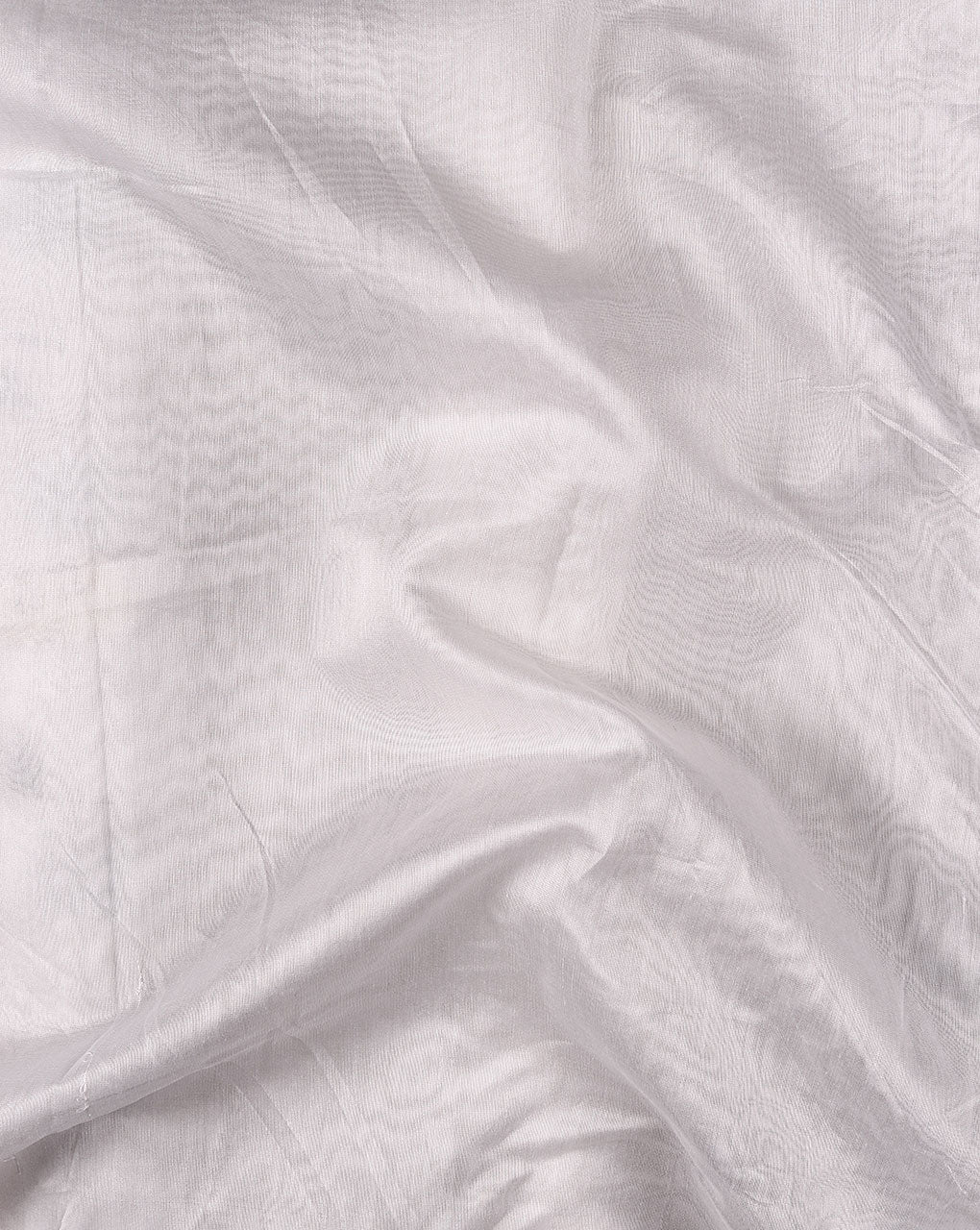 White 60 Gram Mercerized Chanderi Fabric