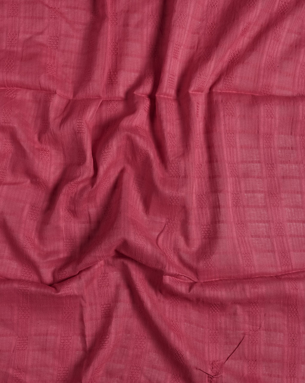 Salmon Dobby Cotton Fabric