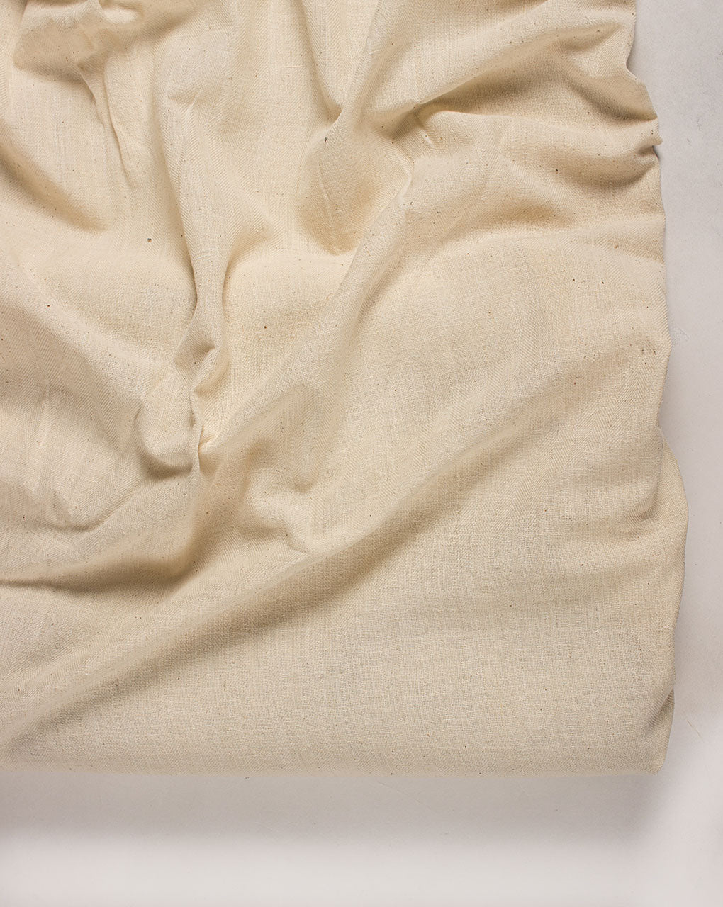 Greige Handwoven Organic Pure Handloom Cotton Fabric