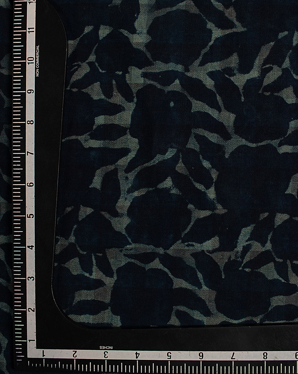 Indigo Hand Block Twill Cotton Fabric ( Width 60 Inch )