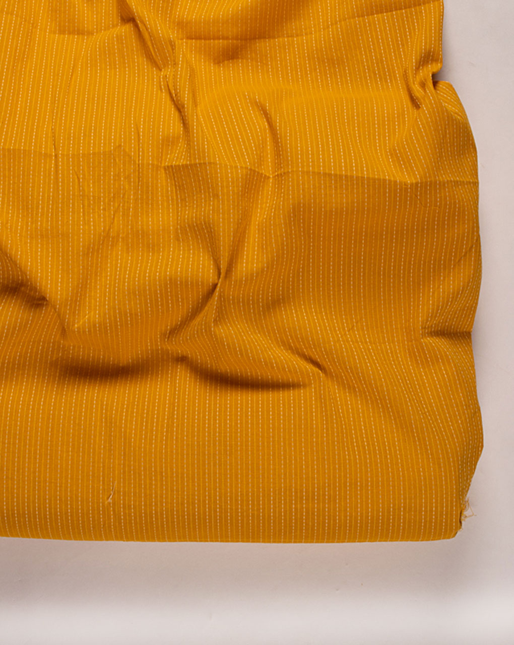 Yellow Plain Kantha Cotton Fabric