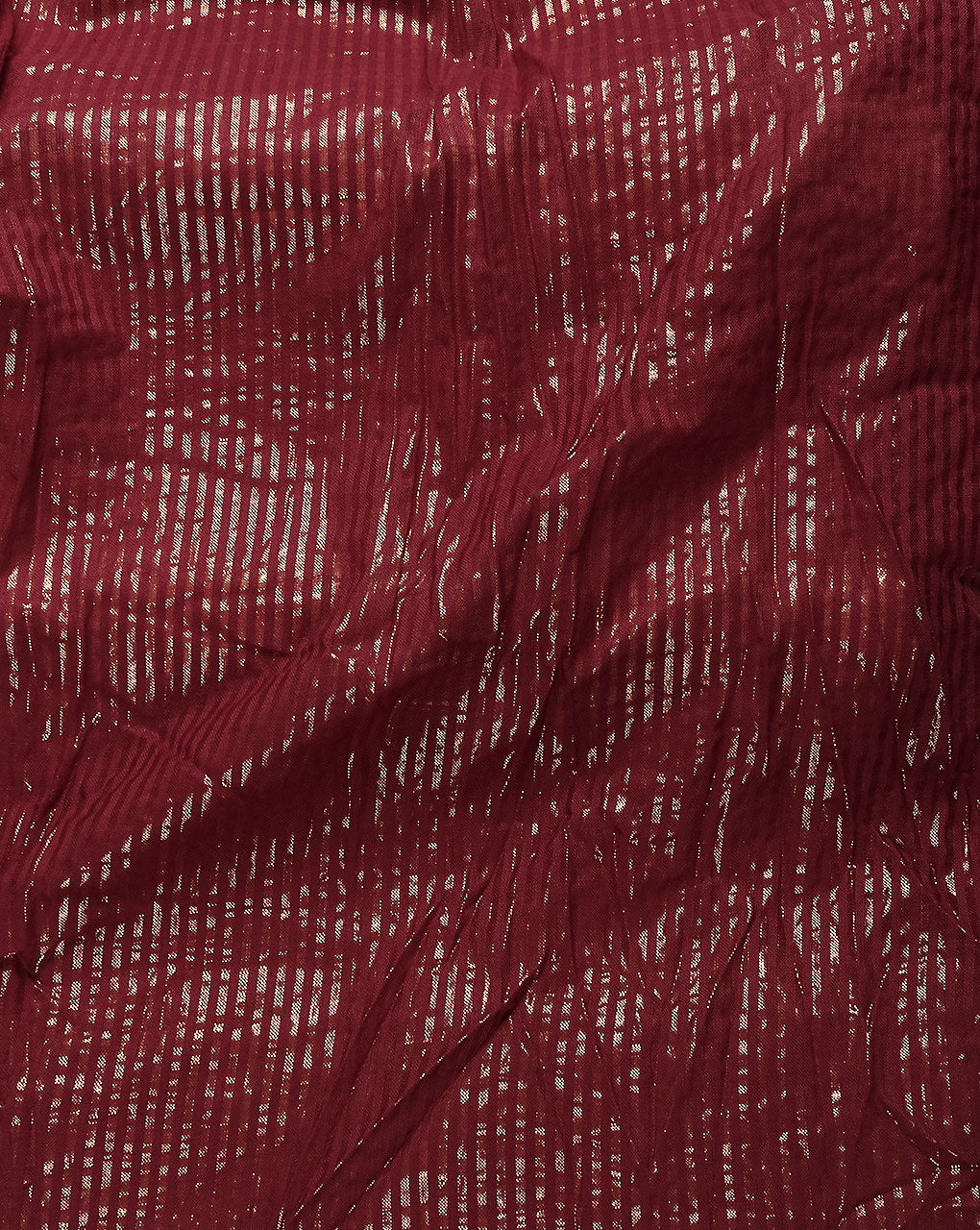 Maroon Stripes Lurax Cotton Fabric