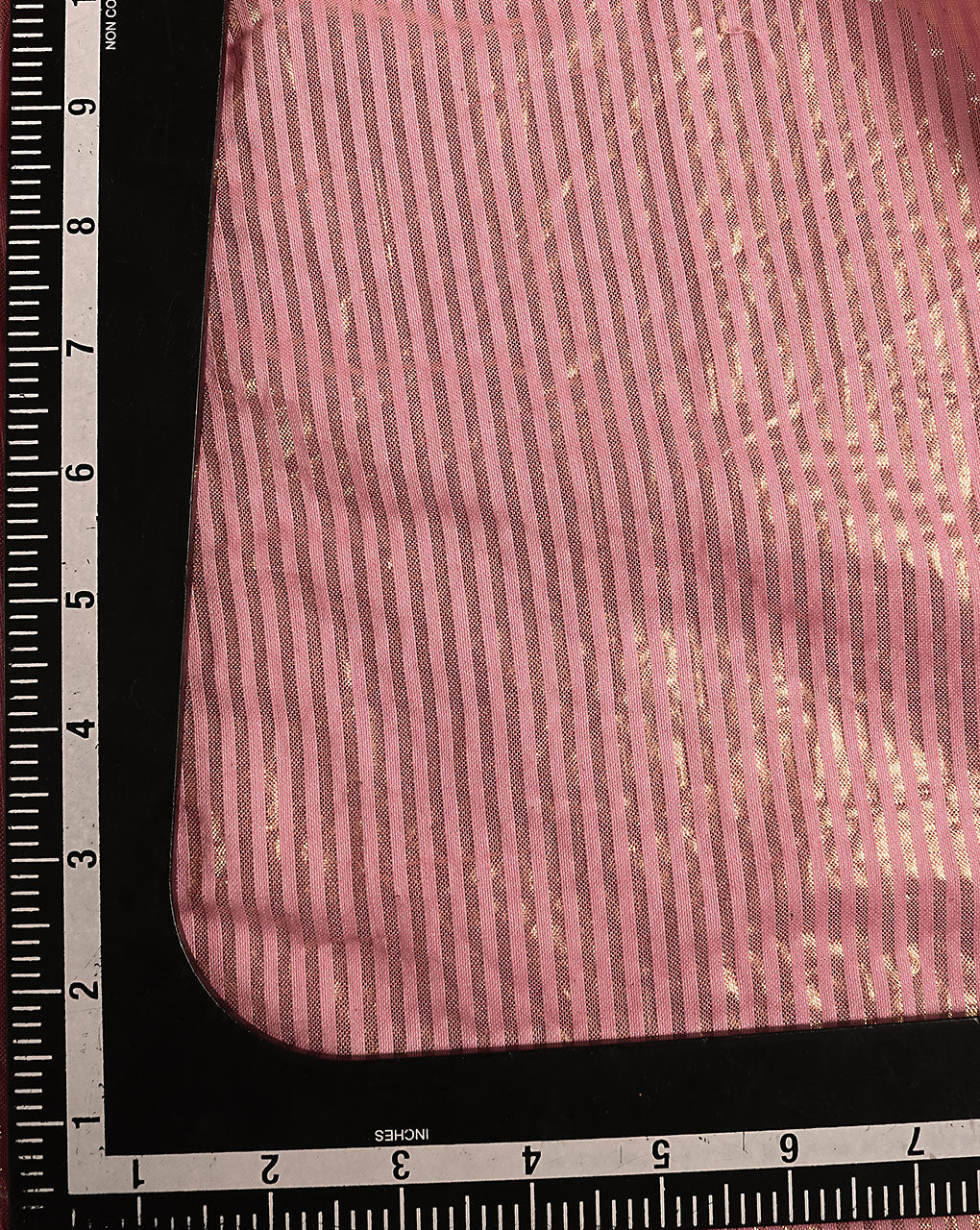 Salmon Stripes Lurax Cotton Fabric