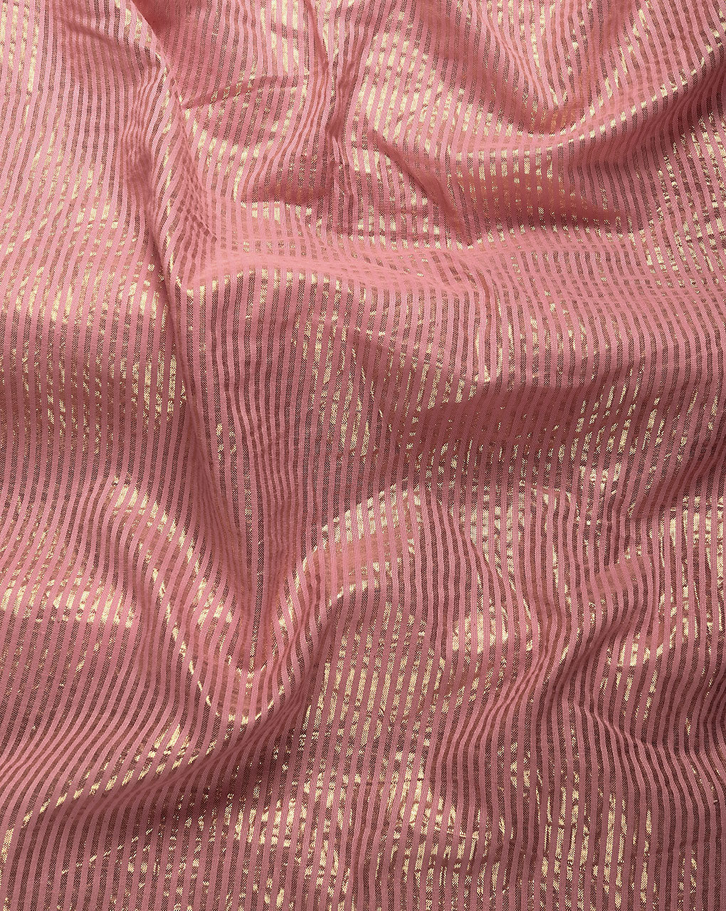 Salmon Stripes Lurax Cotton Fabric