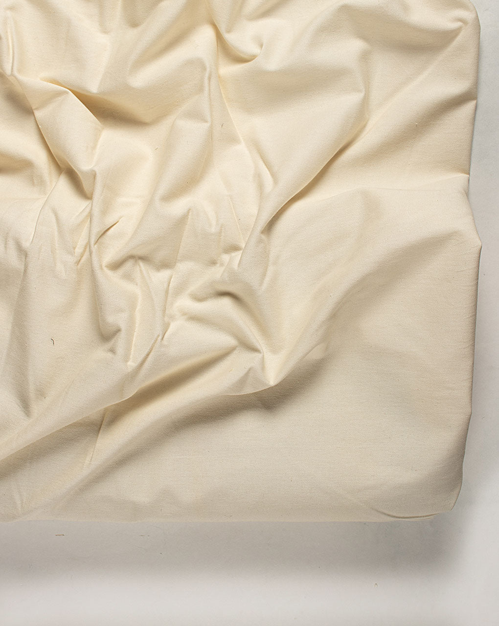 Off-White Plain Twill Cotton Fabric ( Widht 58 Inch )