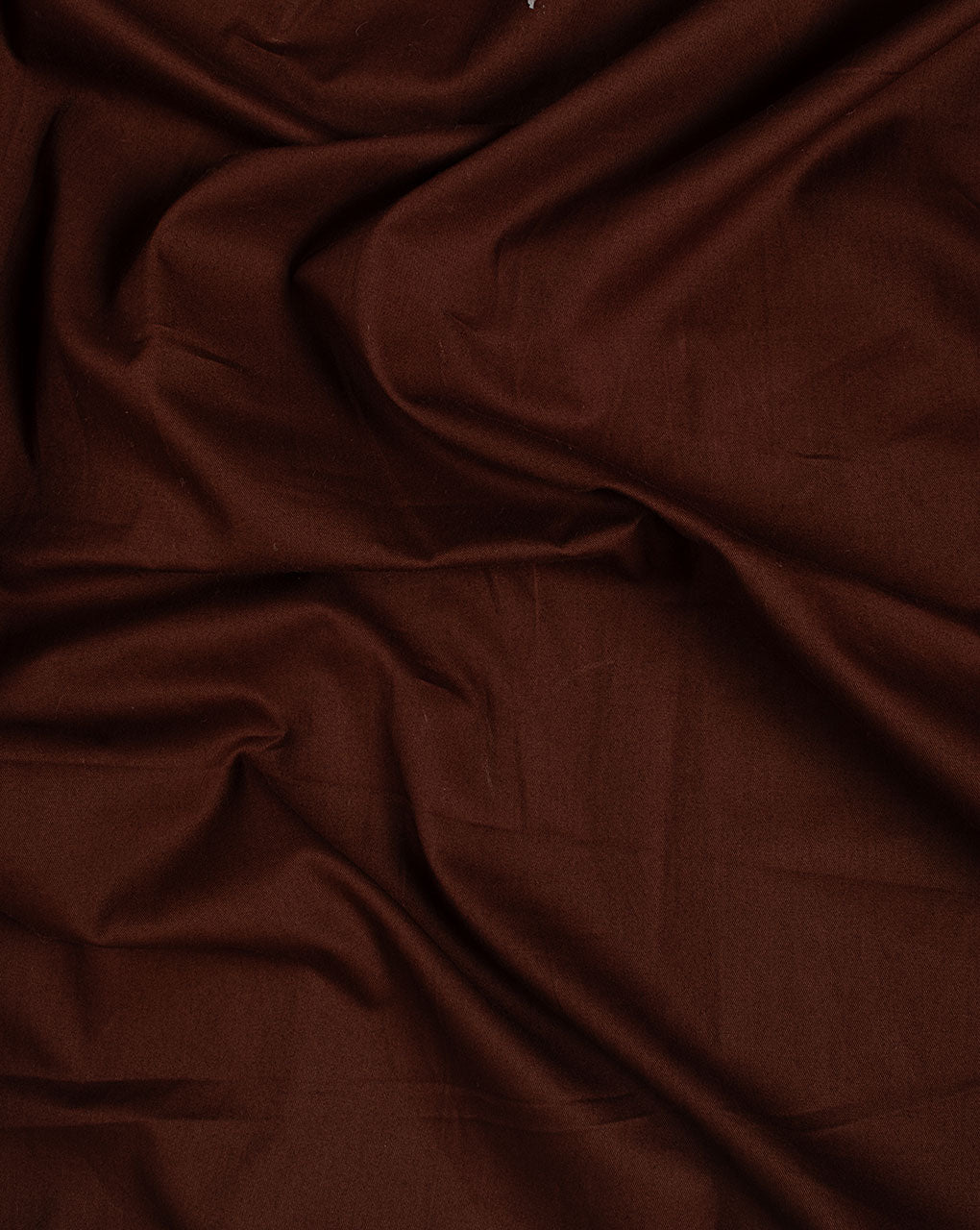 Brown Plain Cotton Twill Fabric ( Width 56 Inch )