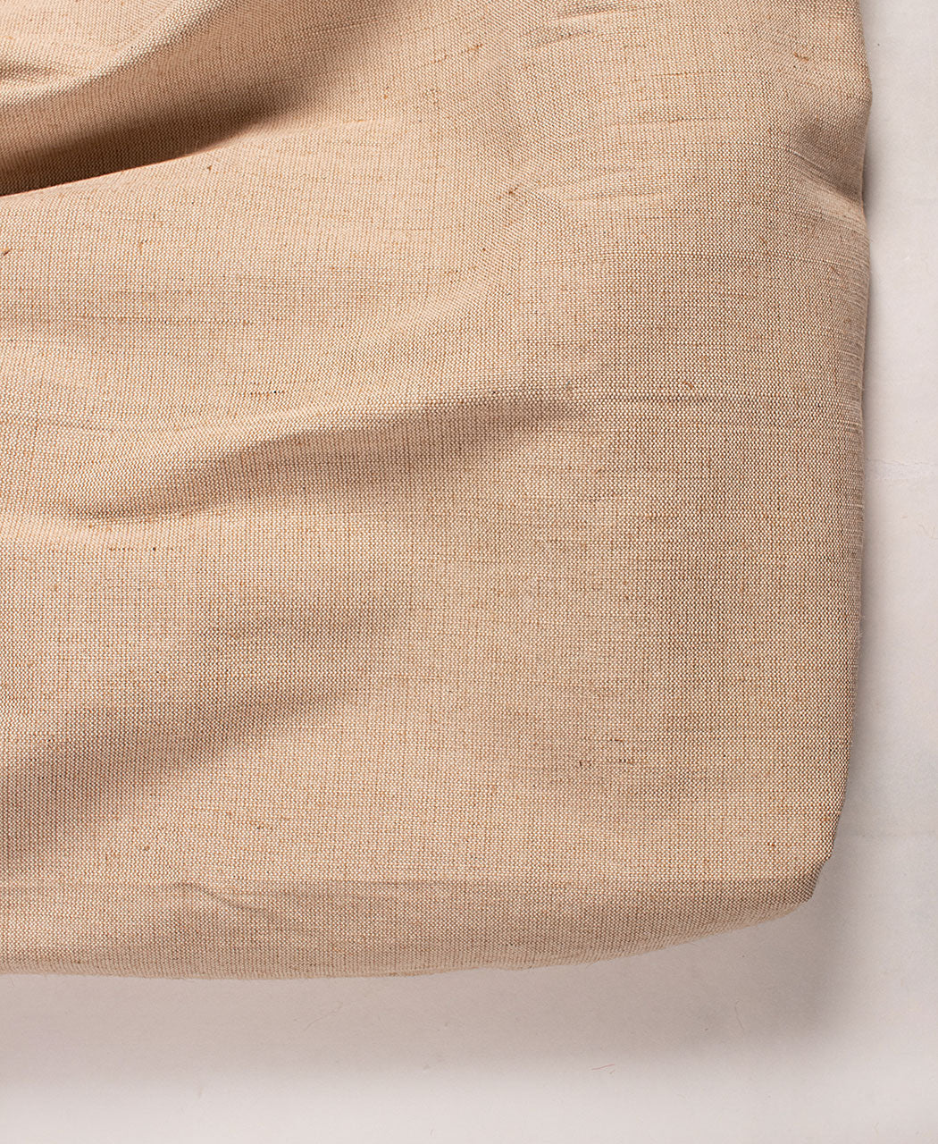 Beige Plain Cotton Jute Fabric For Home Furnishing ( Width 52 Inch )