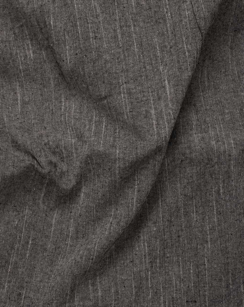 Grey Plain Chambray Slub Cotton Fabric 60"