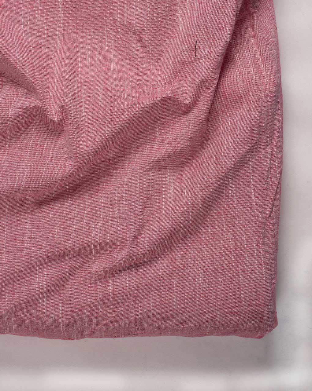 Pink Plain Chambray Slub Cotton Fabric 60"