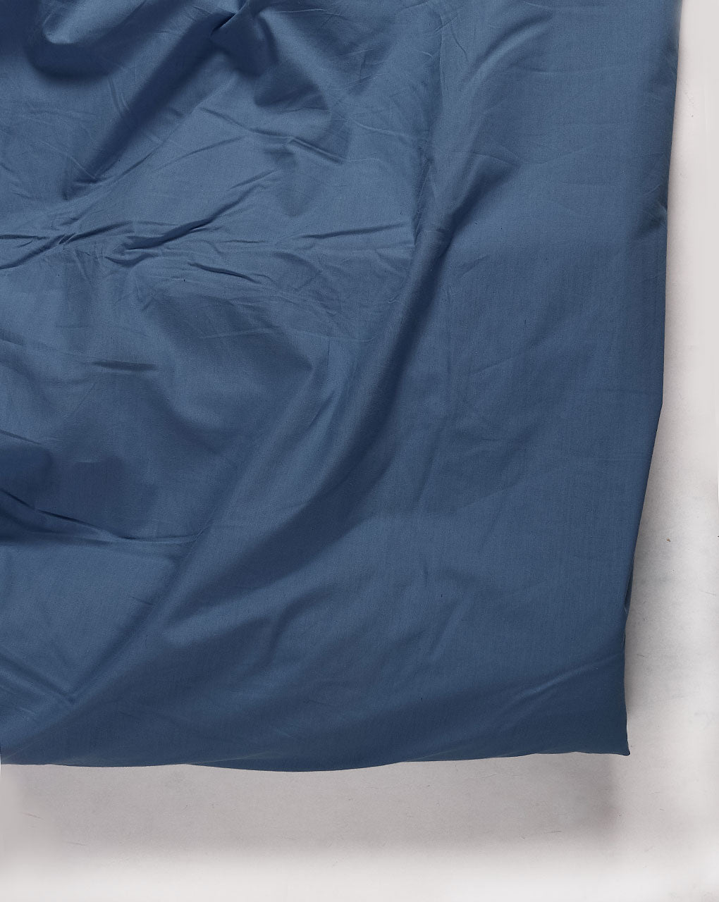 Blue Plain Cotton Poplin Fabric ( Width 58 Inch )