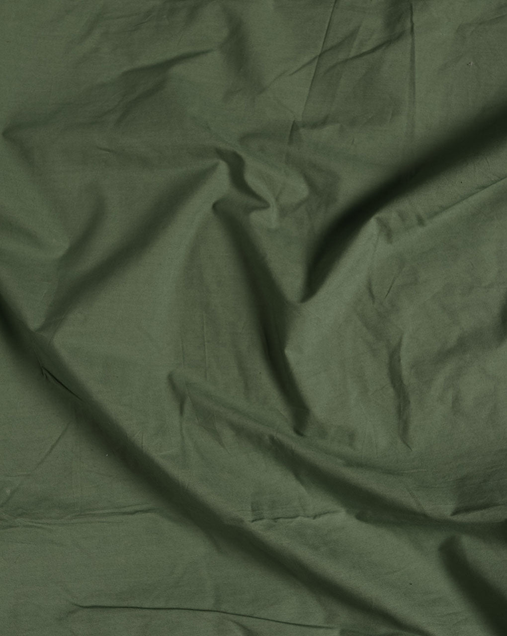 Green Plain Cotton Poplin Fabric ( Width 58 Inch )