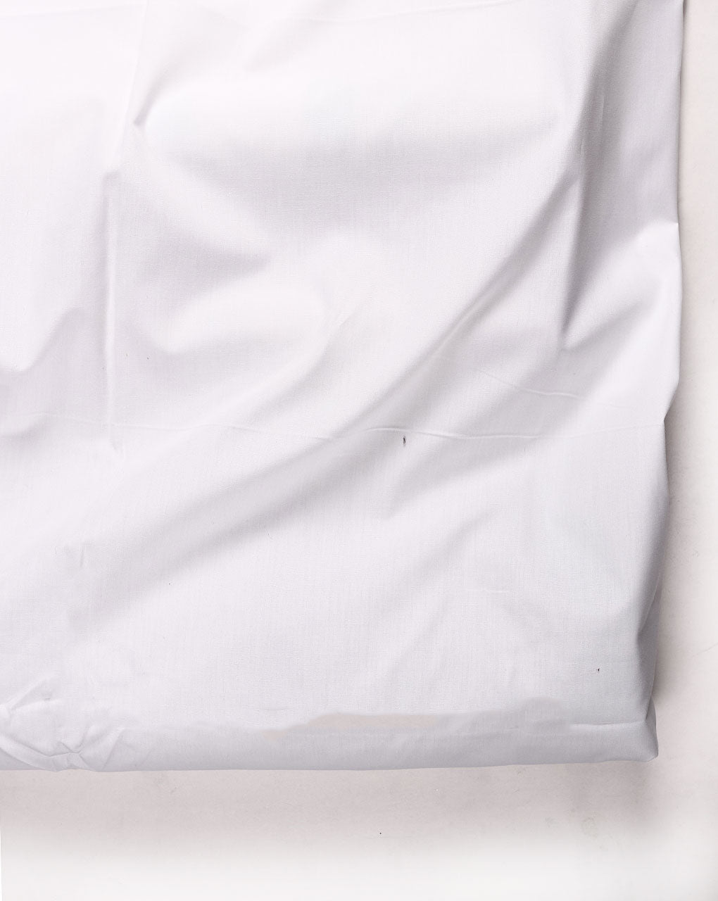 White Plain Cotton Poplin Fabric ( Width 58 Inch )