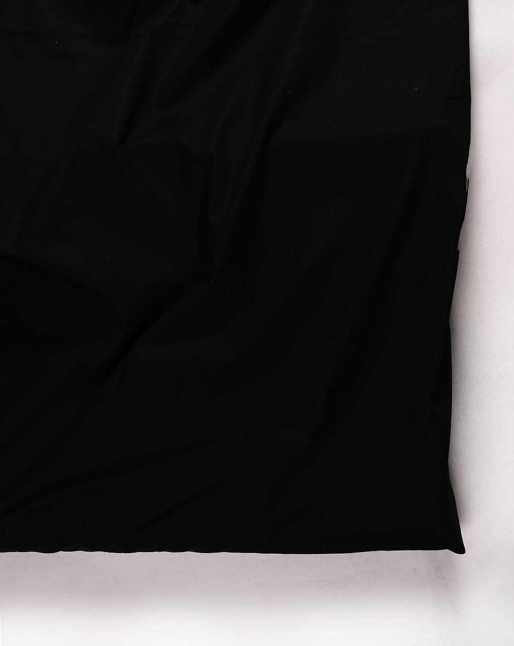 Black Plain Cotton Poplin Fabric ( Width 58 Inch )