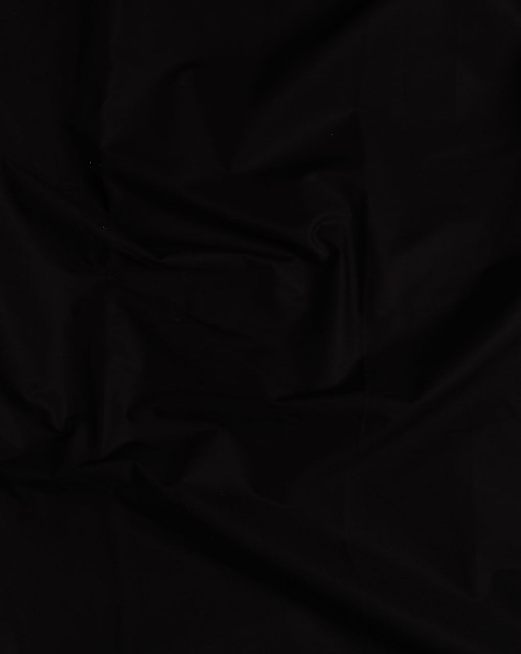 Black Plain Cotton Poplin Fabric ( Width 58 Inch )