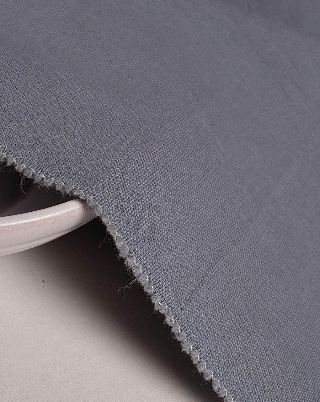 Grey Plain Cotton Duck Fabric