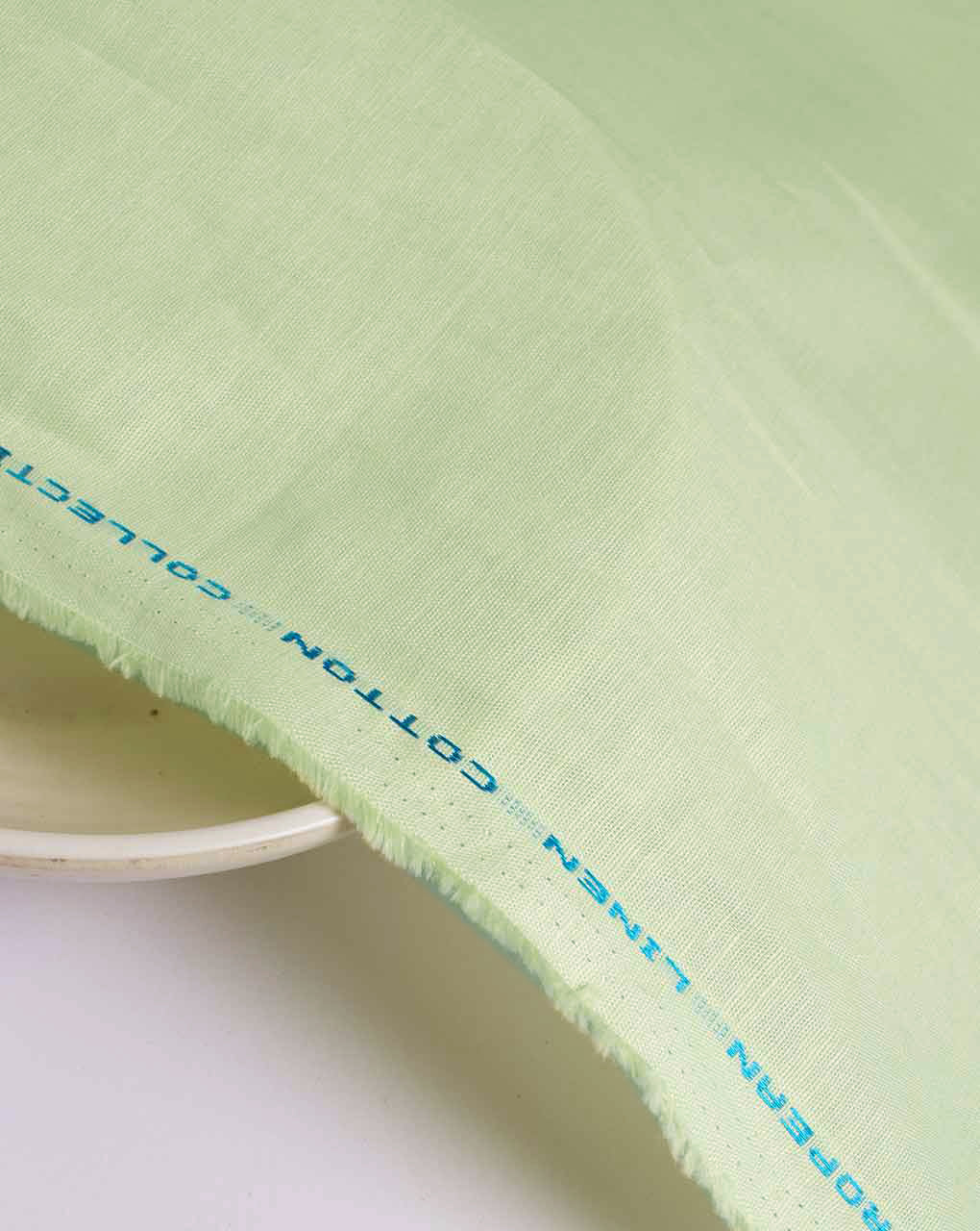 Green Plain Cotton Linen Fabric 58"