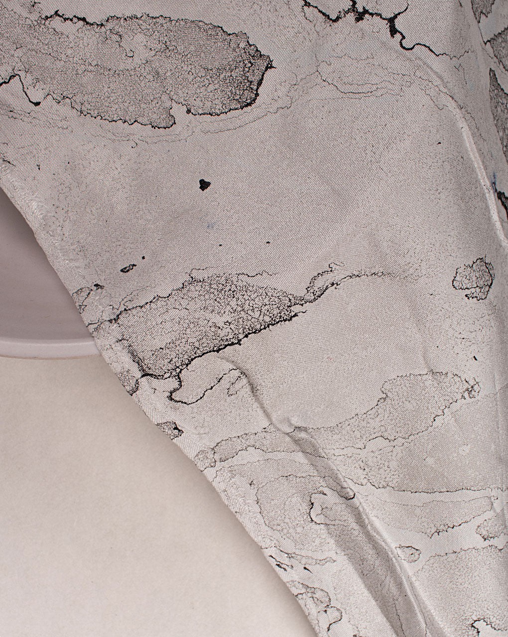 Marble Print Modal Satin Fabric ( Width 58 Inch )