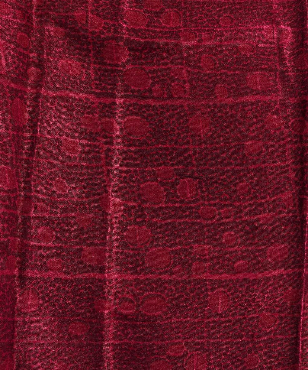 Hand Block Mashru Silk Fabric
