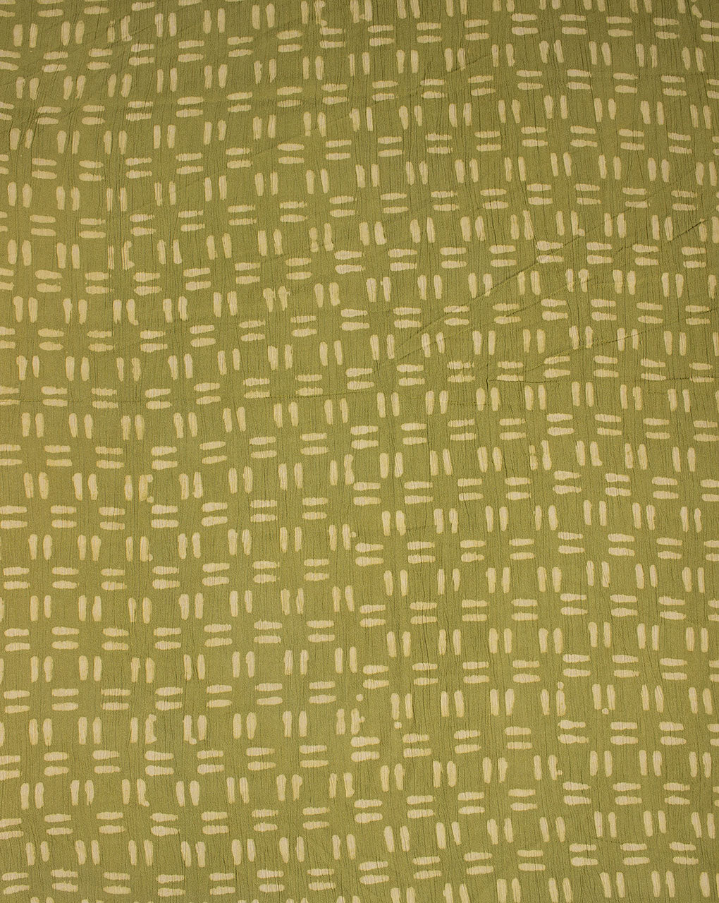 ( Pre Cut 1.25 MTR ) Hand Block Rayon Crepe Fabric