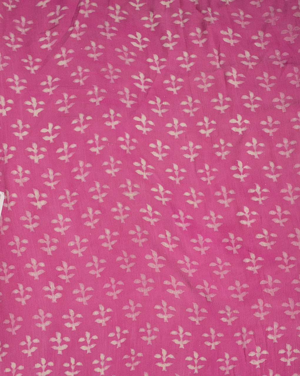 ( Pre Cut 1.5 MTR ) Hand Block Rayon Crepe Fabric