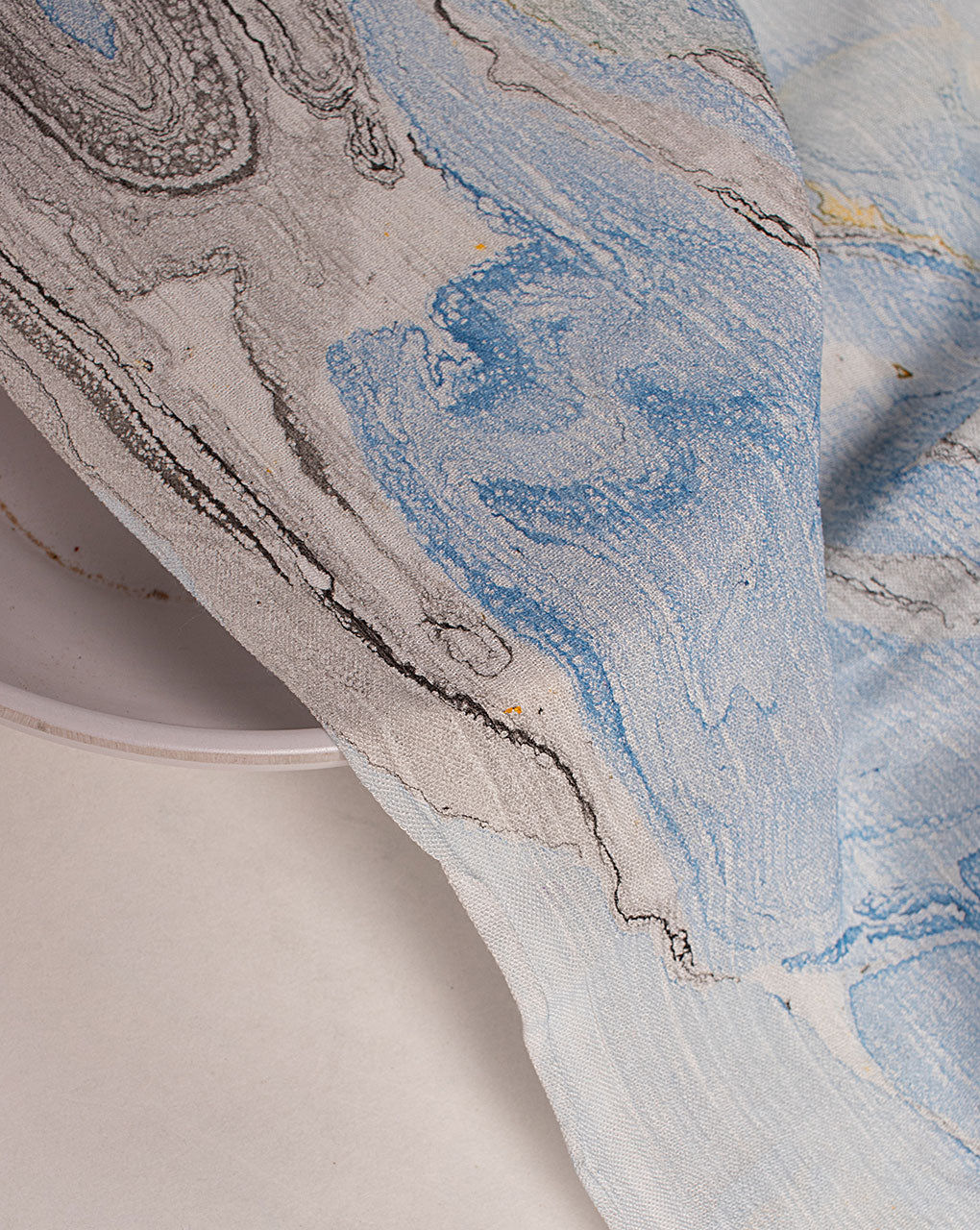 Marble Print Rayon Crepe Fabric