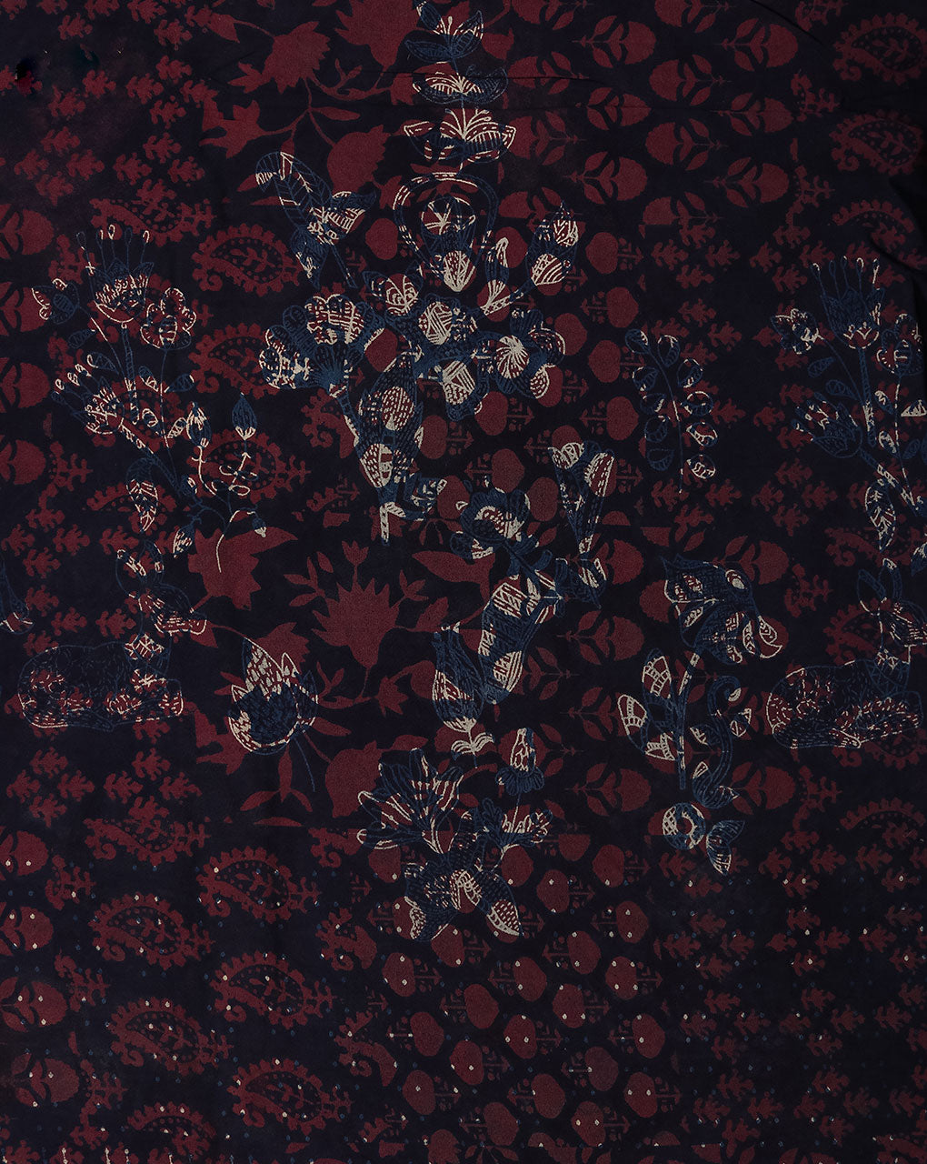 Hand Block Rayon Fabric ( Width 40 Inch )