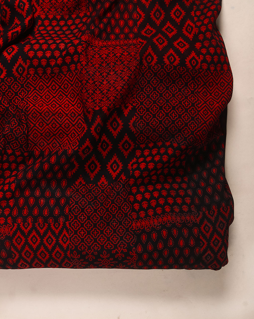 Hand Block Rayon Fabric ( Width 40 Inch )