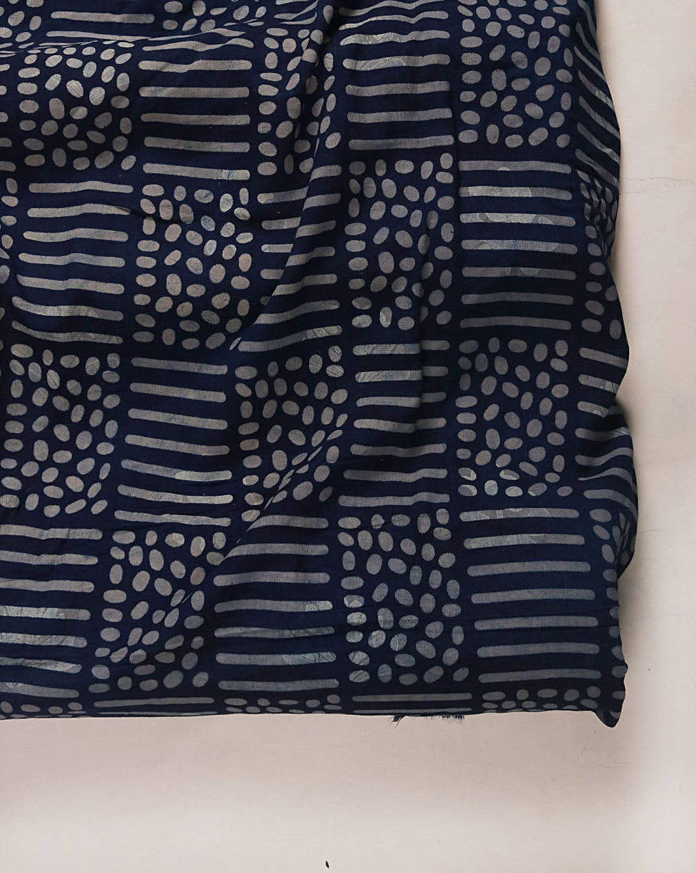 Linear Triangle Hand Block Print Fabric