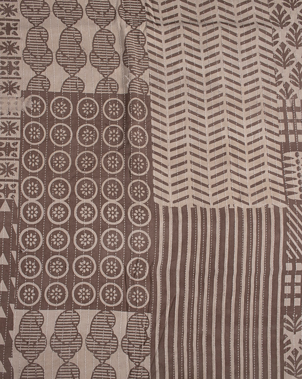 Kashish Hand Block Kantha Rayon Fabric