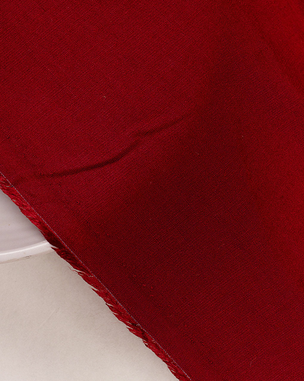Red Plain Viscose Slub Lycra Fabric